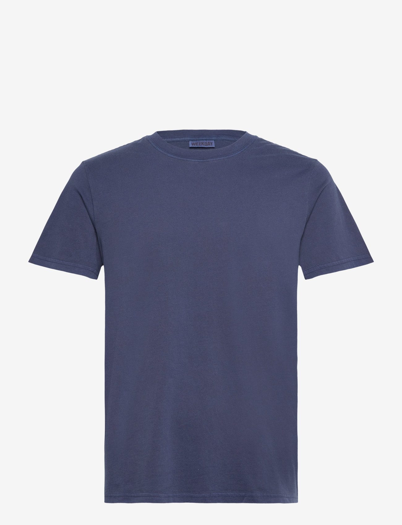 Weekday - Standard Midweight T-shirt - kortärmade t-shirts - blue dark - 0