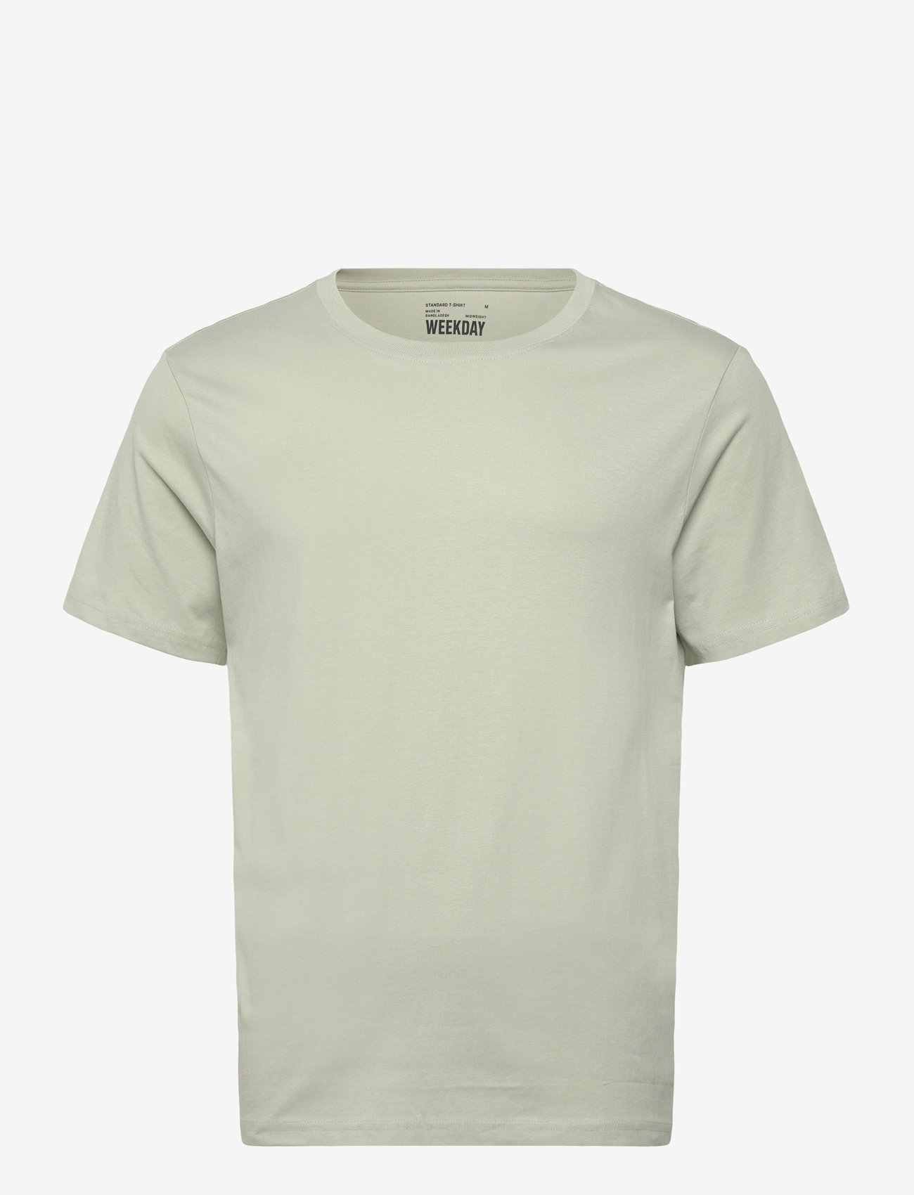 Weekday - Standard Midweight T-shirt - short-sleeved t-shirts - light pistachio - 0
