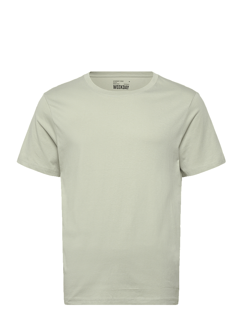 Weekday - Standard Midweight T-shirt - short-sleeved t-shirts - light pistachio - 0