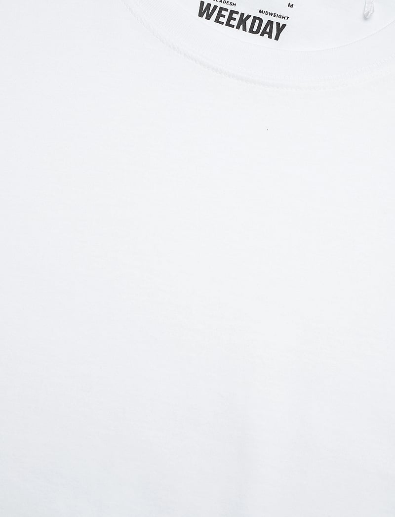 Weekday - Standard Midweight T-shirt - kurzärmelig - white light - 2