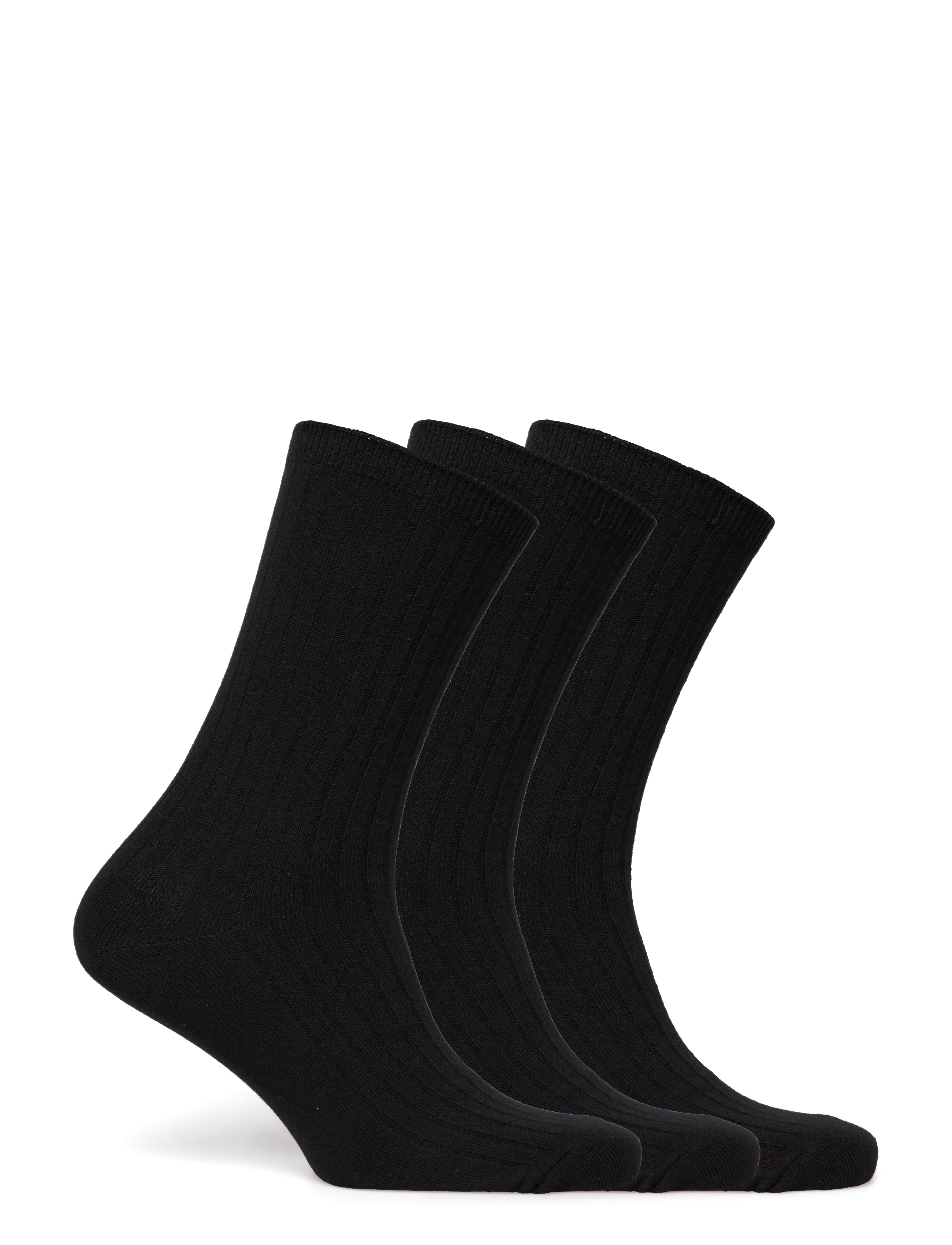Weekday - 3-pack Rib Socks - black - 1