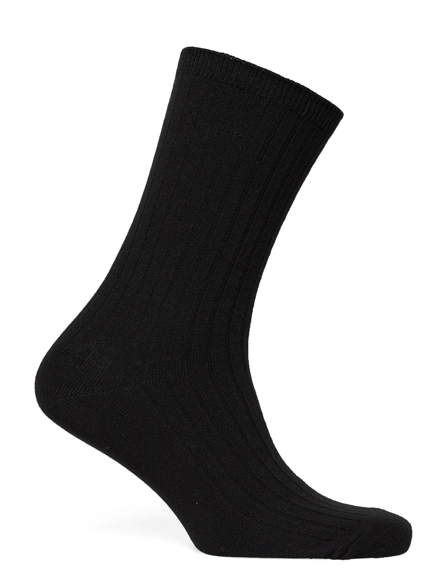 Weekday - 3-pack Rib Socks - crew socks - black - 3