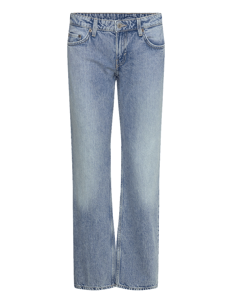Weekday - Arrow Low Rise Regular Straight Leg Jeans - straight jeans - blue fade - 0