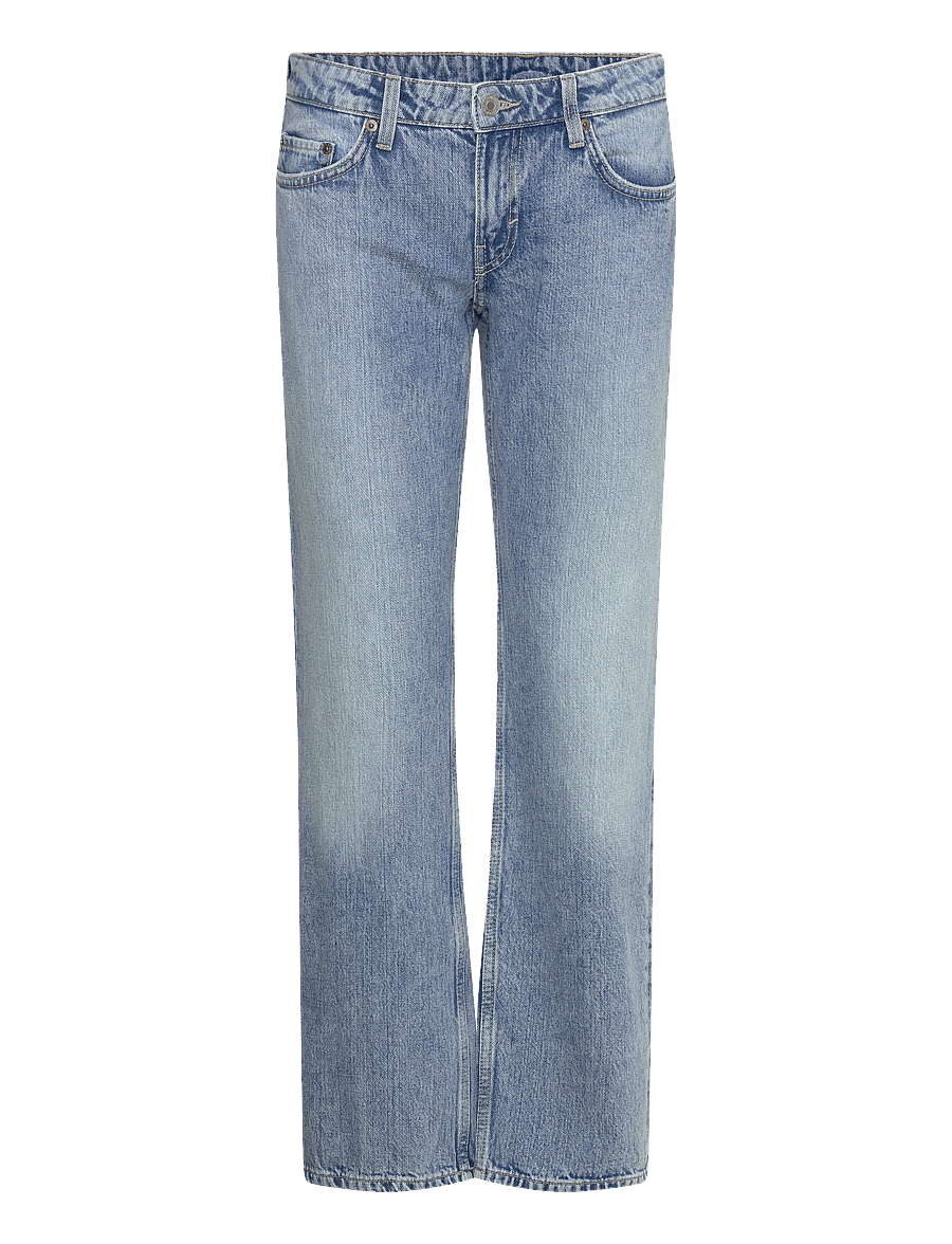 Weekday - Arrow Low Rise Regular Straight Leg Jeans - sirge säärega teksad - blue fade - 0
