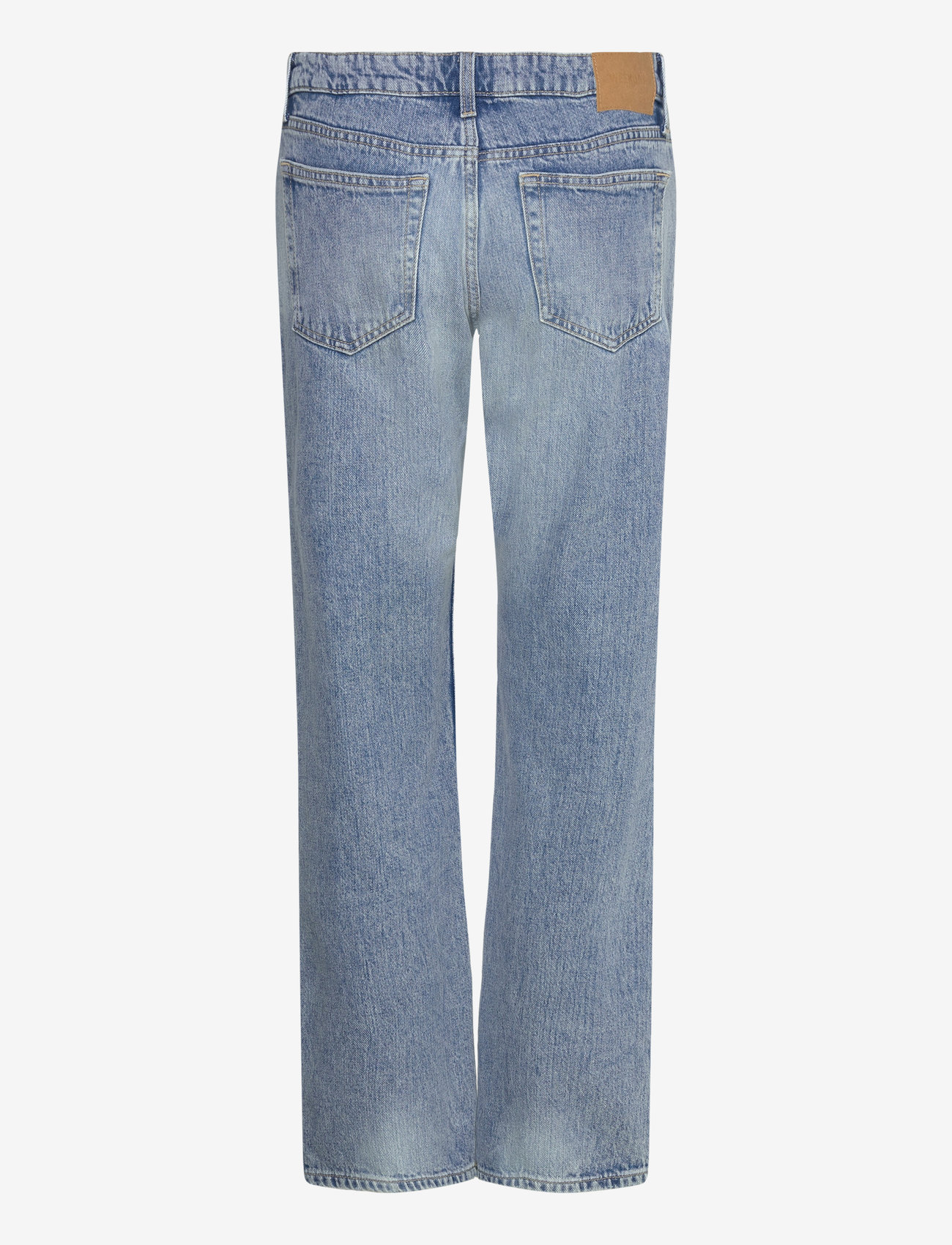 Weekday - Arrow Low Rise Regular Straight Leg Jeans - raka jeans - blue fade - 1