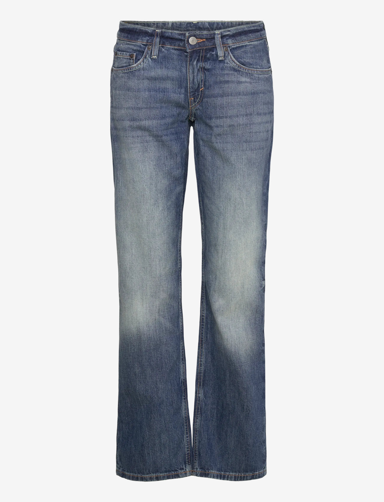 Weekday - Arrow Low Rise Regular Straight Leg Jeans - straight jeans - board blue - 0