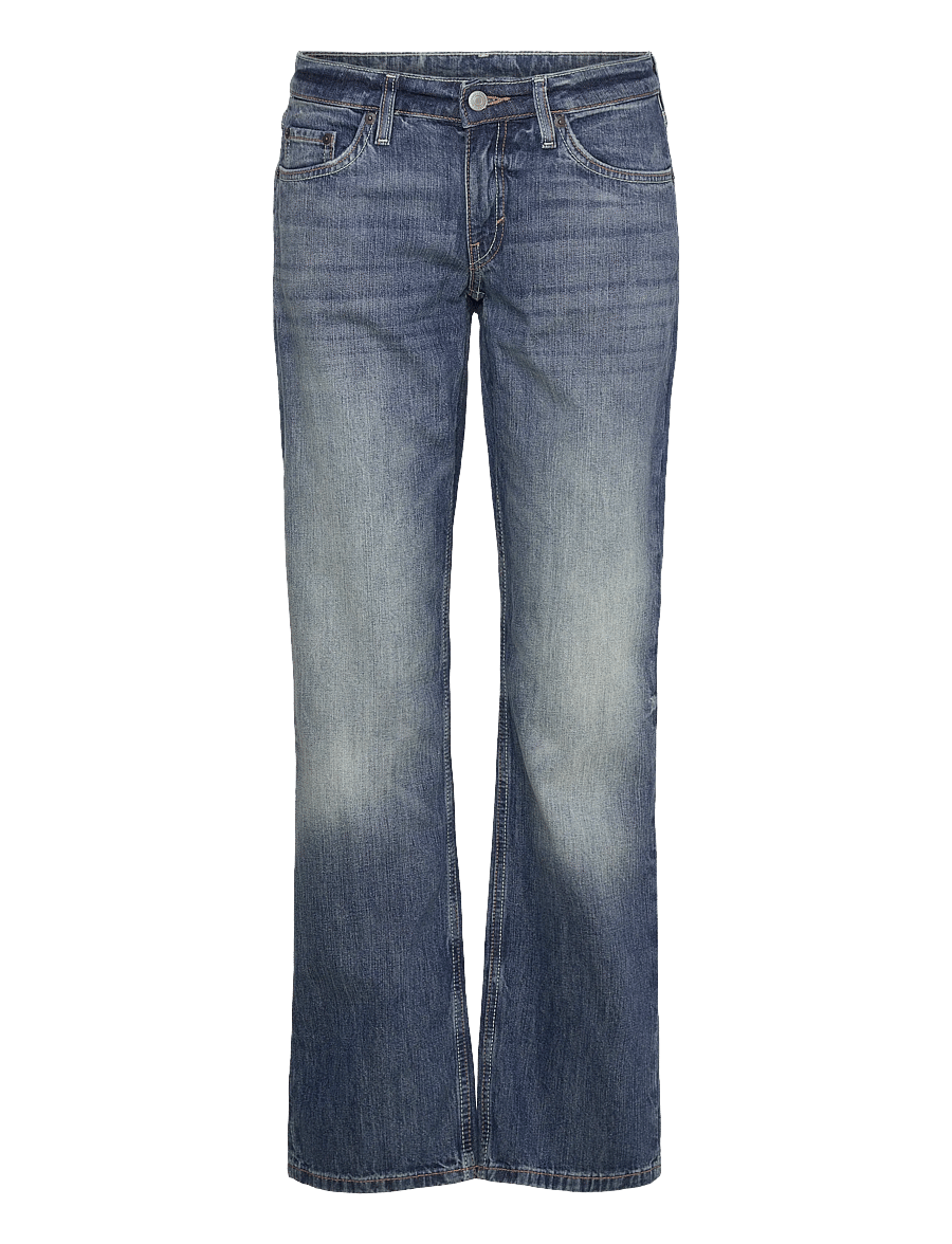 Weekday - Arrow Low Rise Regular Straight Leg Jeans - sirge säärega teksad - board blue - 0