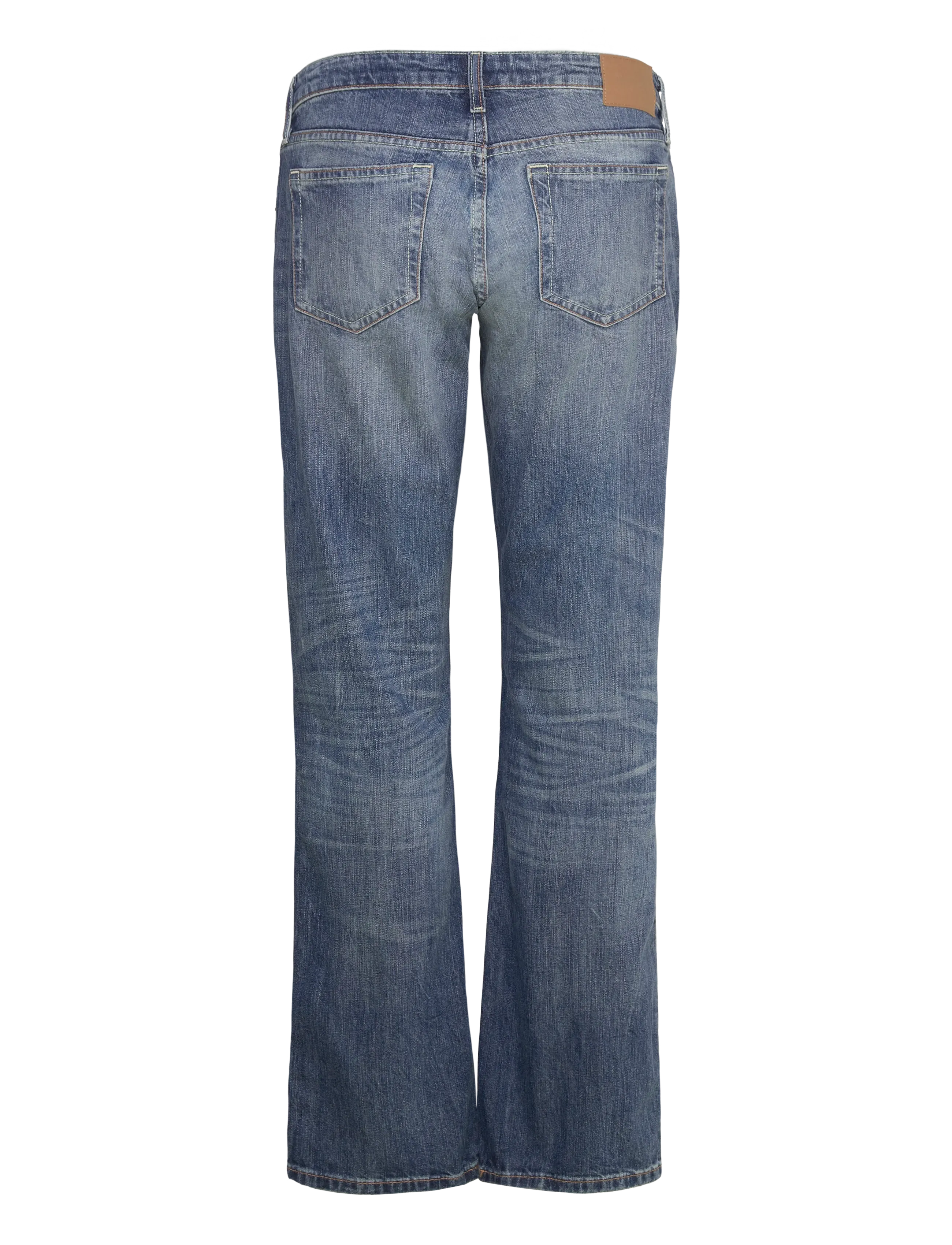Weekday - Arrow Low Rise Regular Straight Leg Jeans - raka jeans - board blue - 1