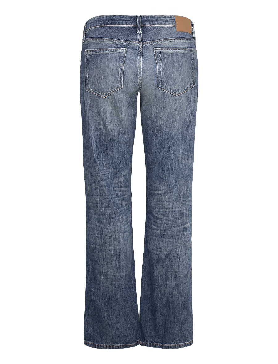 Weekday - Arrow Low Rise Regular Straight Leg Jeans - sirge säärega teksad - board blue - 1