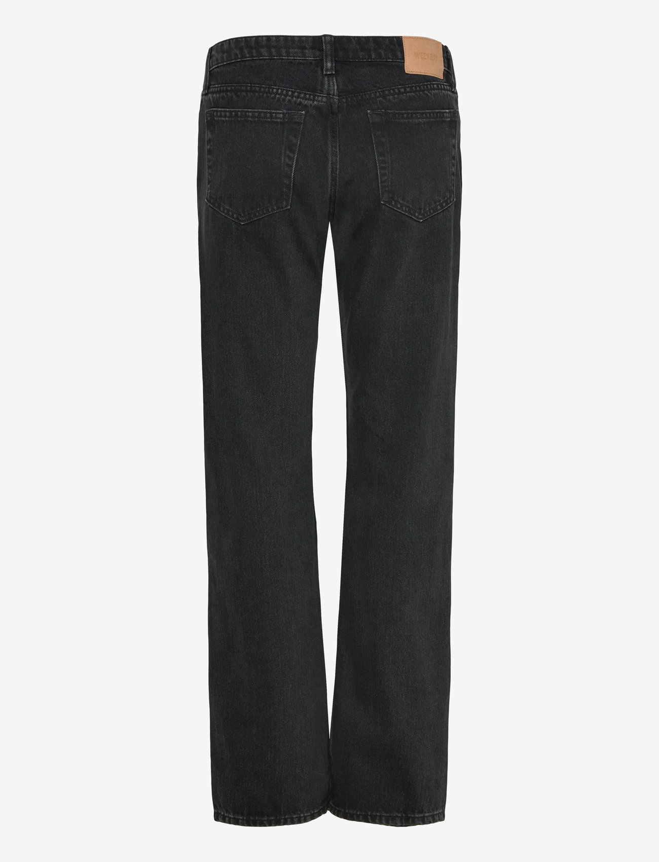 Weekday - Arrow Low Rise Regular Straight Leg Jeans - straight jeans - tuned black - 1