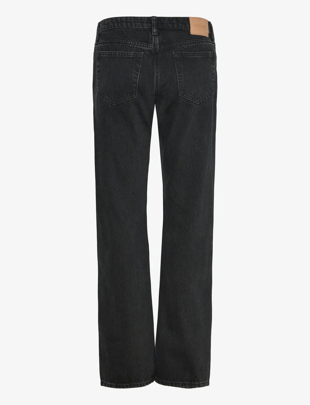 Weekday - Arrow Low Rise Regular Straight Leg Jeans - raka jeans - tuned black - 1