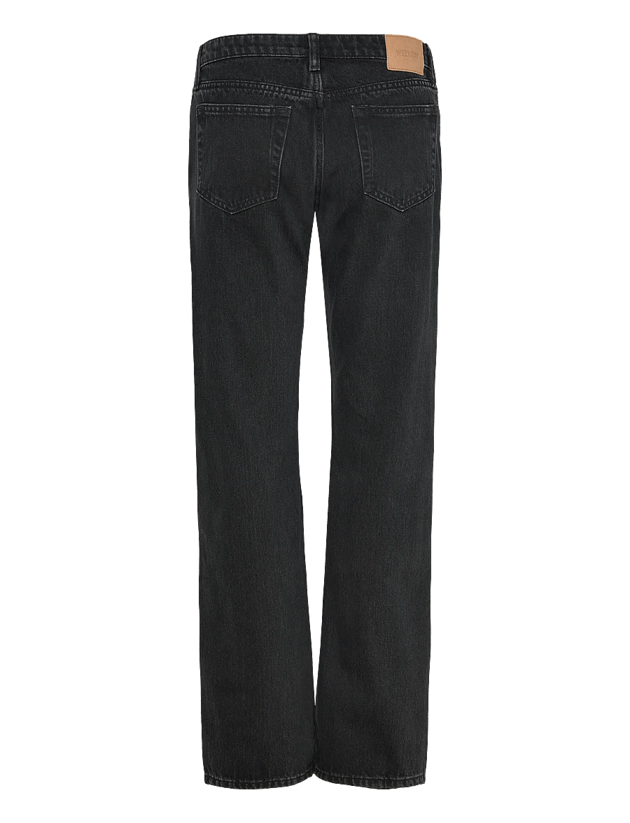 Weekday - Arrow Low Rise Regular Straight Leg Jeans - sirge säärega teksad - tuned black - 1