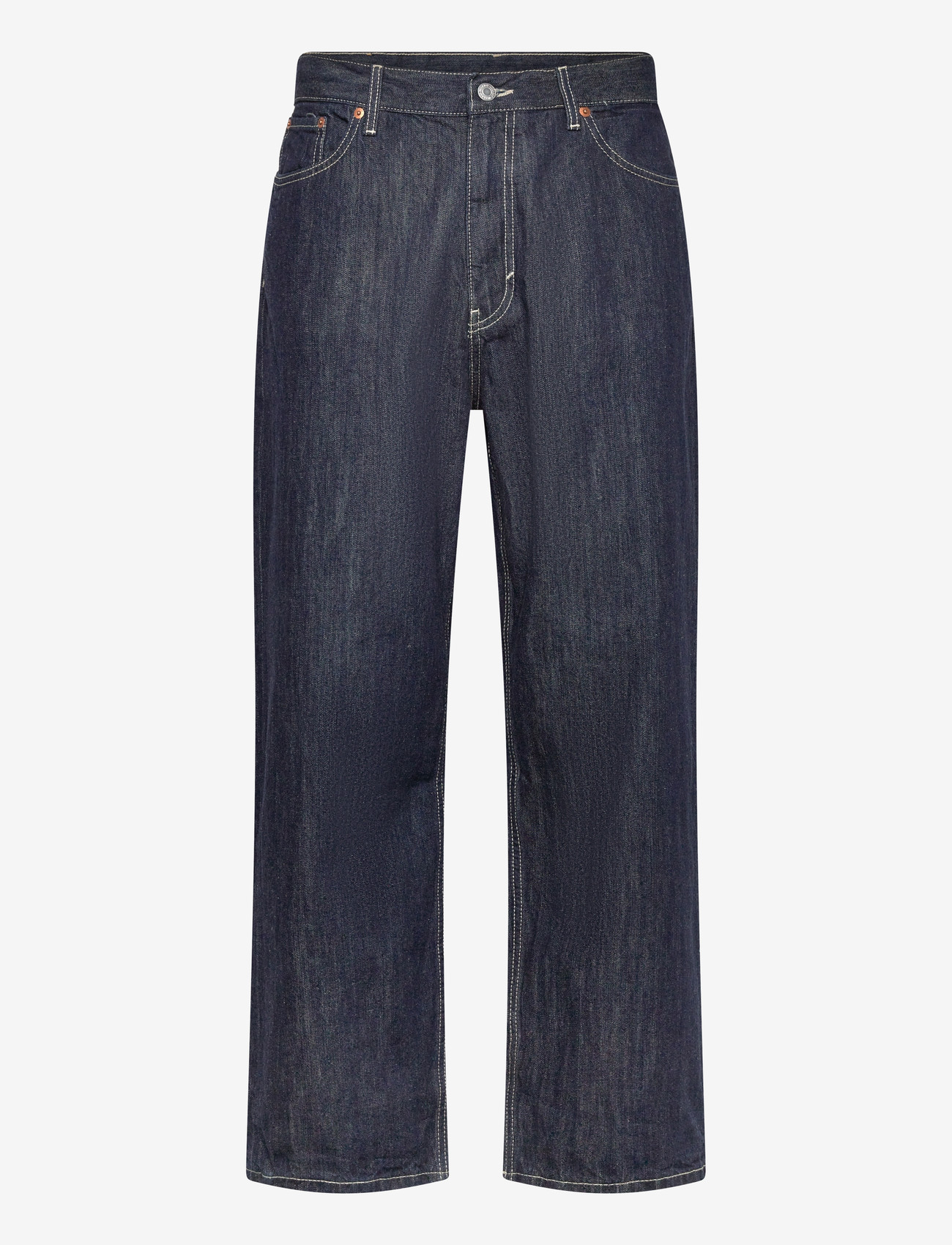 Weekday - Galaxy Mid Rise Loose Straight Leg Jeans - loose jeans - blue rinse - 0