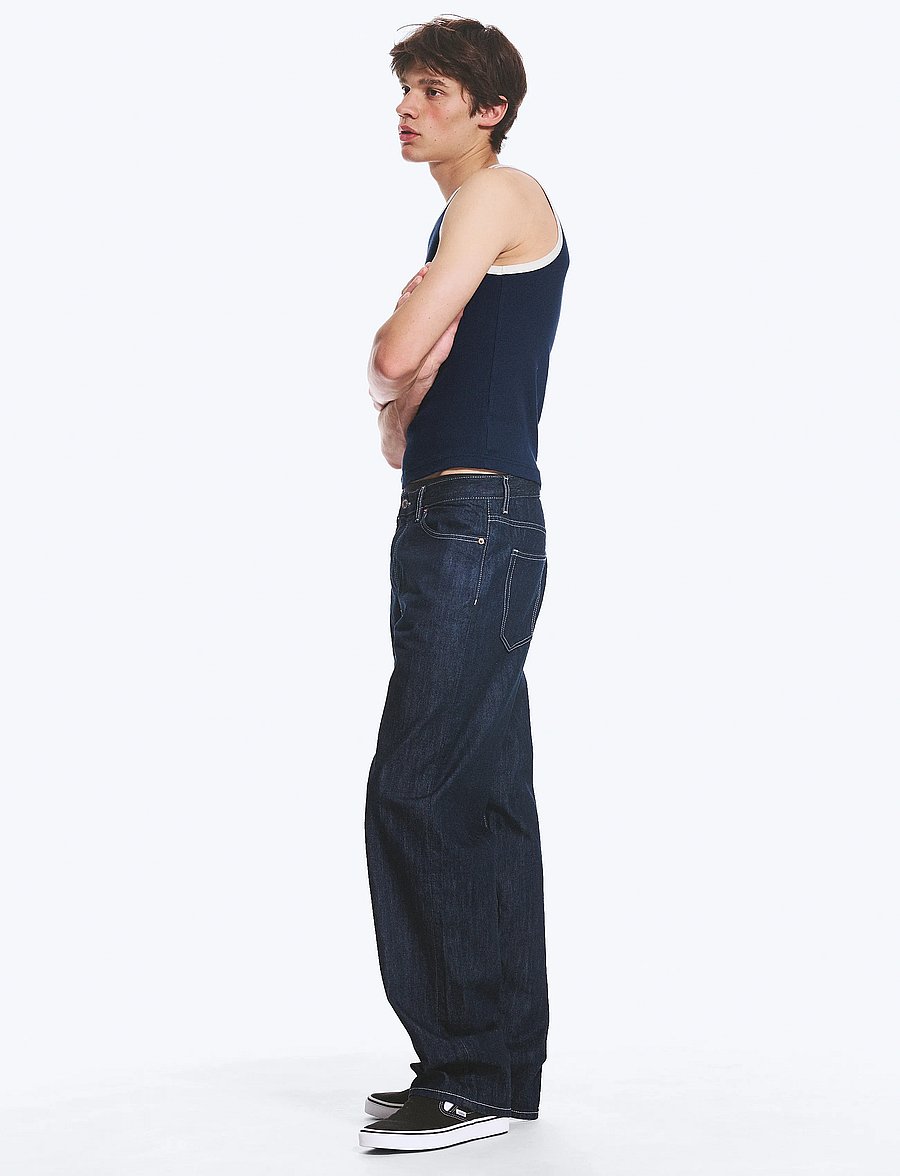 Weekday - Galaxy Mid Rise Loose Straight Jeans - weite jeans - blue rinse - 3