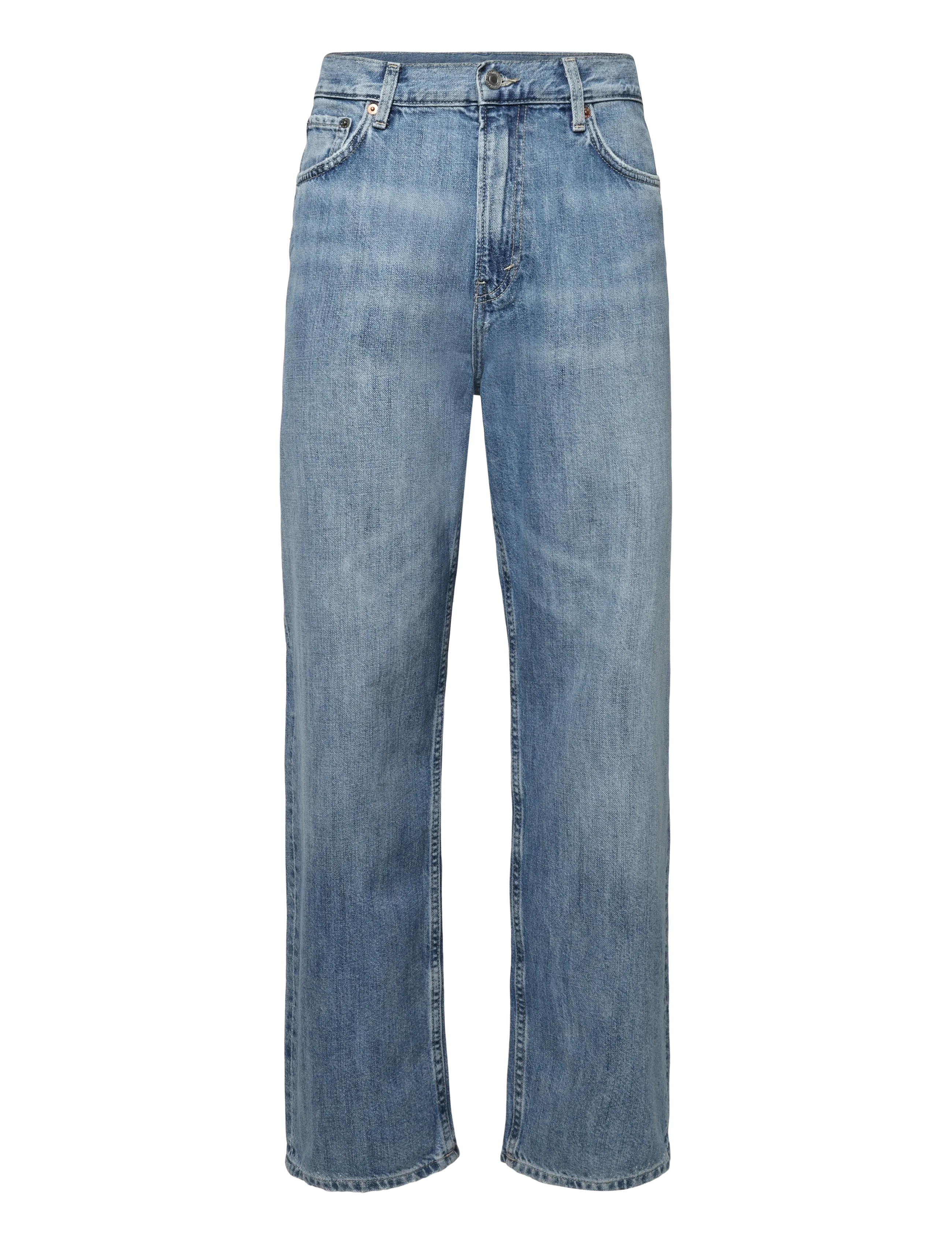 Weekday Galaxy Mid Rise Loose Straight Jeans - Teksad - CAPTAIN BLUE / blue