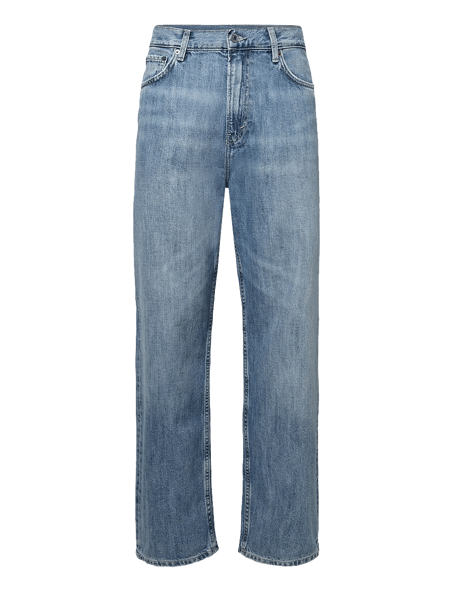 Weekday - Galaxy Mid Rise Loose Straight Jeans - alt laienevad teksad - captain blue - 0