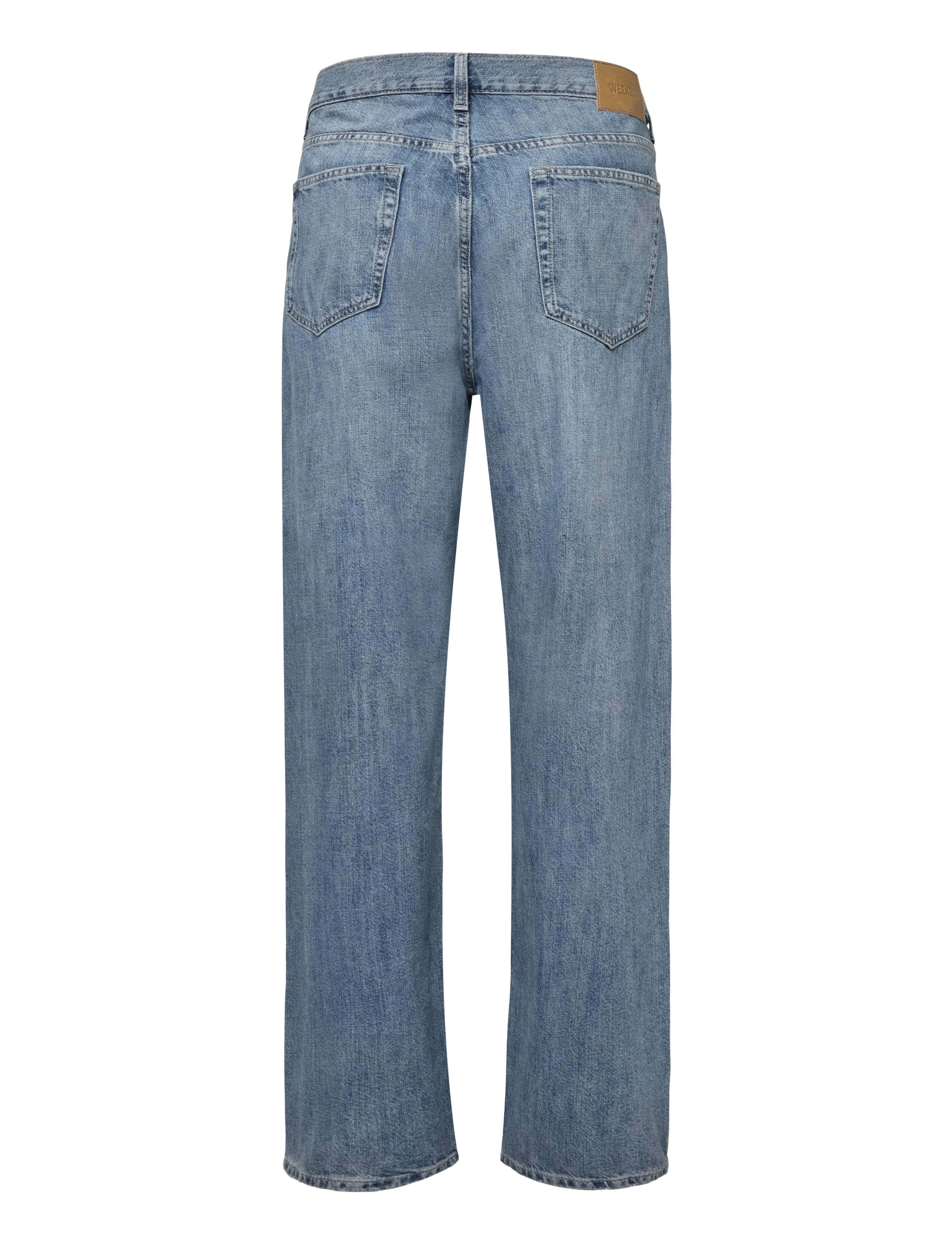 Weekday - Galaxy Mid Rise Loose Straight Jeans - alt laienevad teksad - captain blue - 1