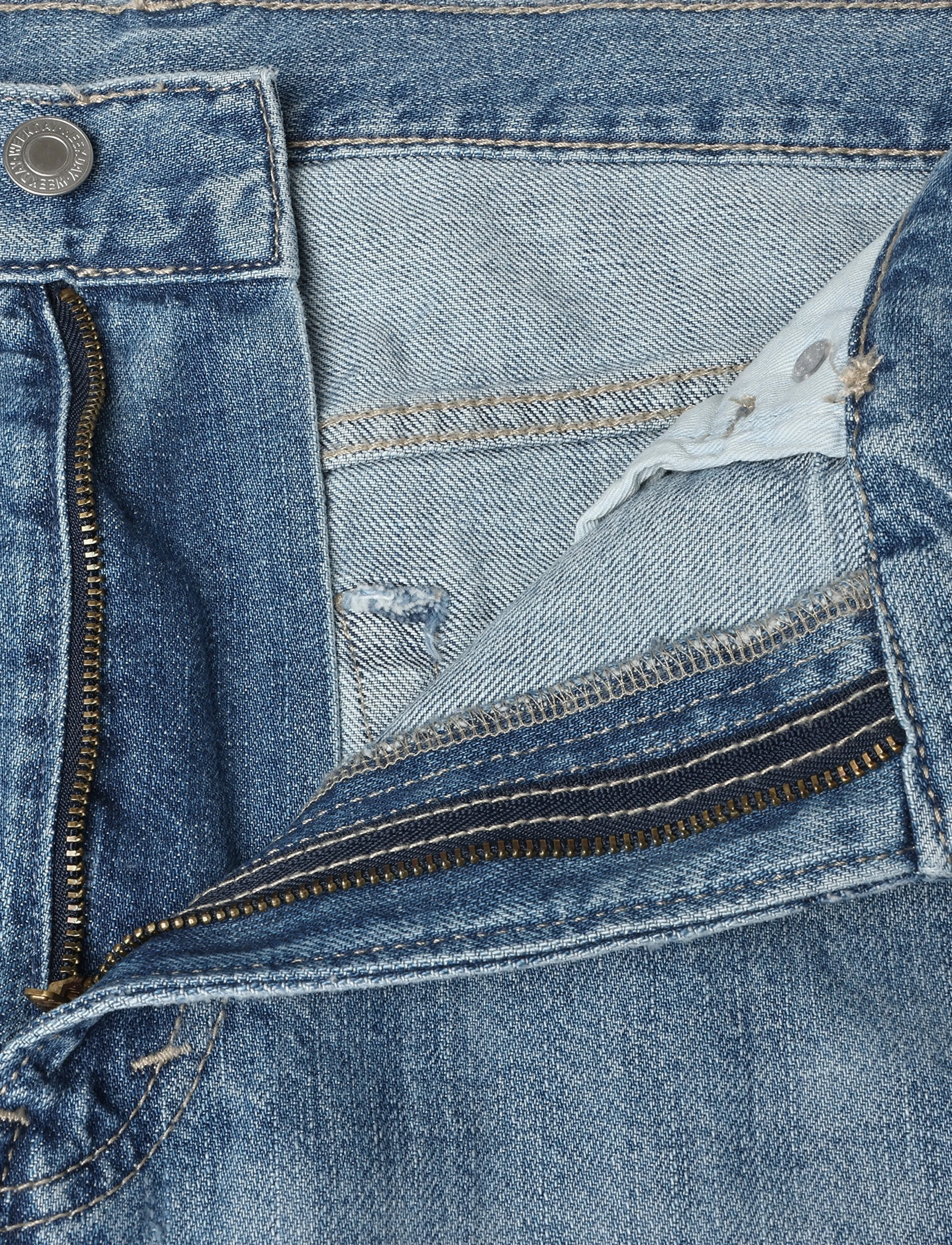 Weekday - Galaxy Mid Rise Loose Straight Jeans - alt laienevad teksad - captain blue - 3