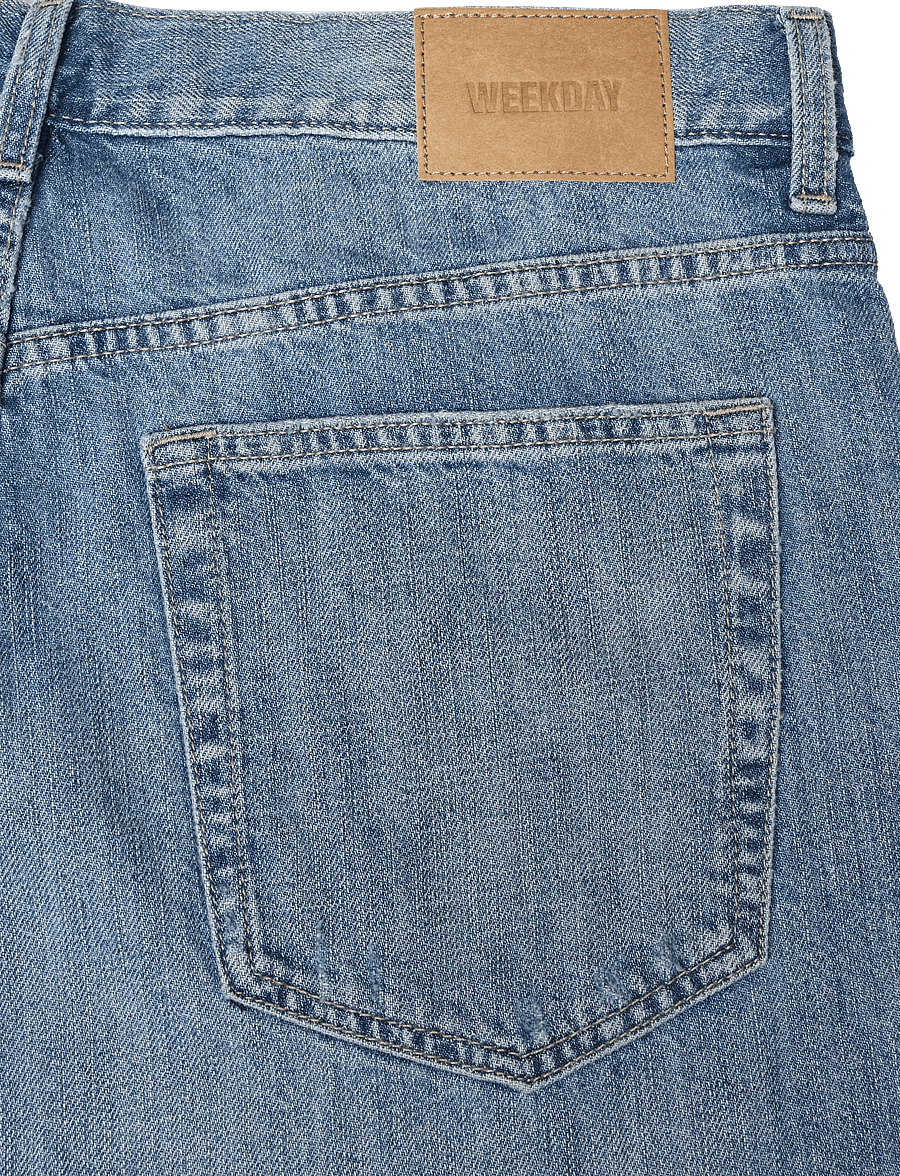 Weekday - Galaxy Mid Rise Loose Straight Jeans - alt laienevad teksad - captain blue - 4