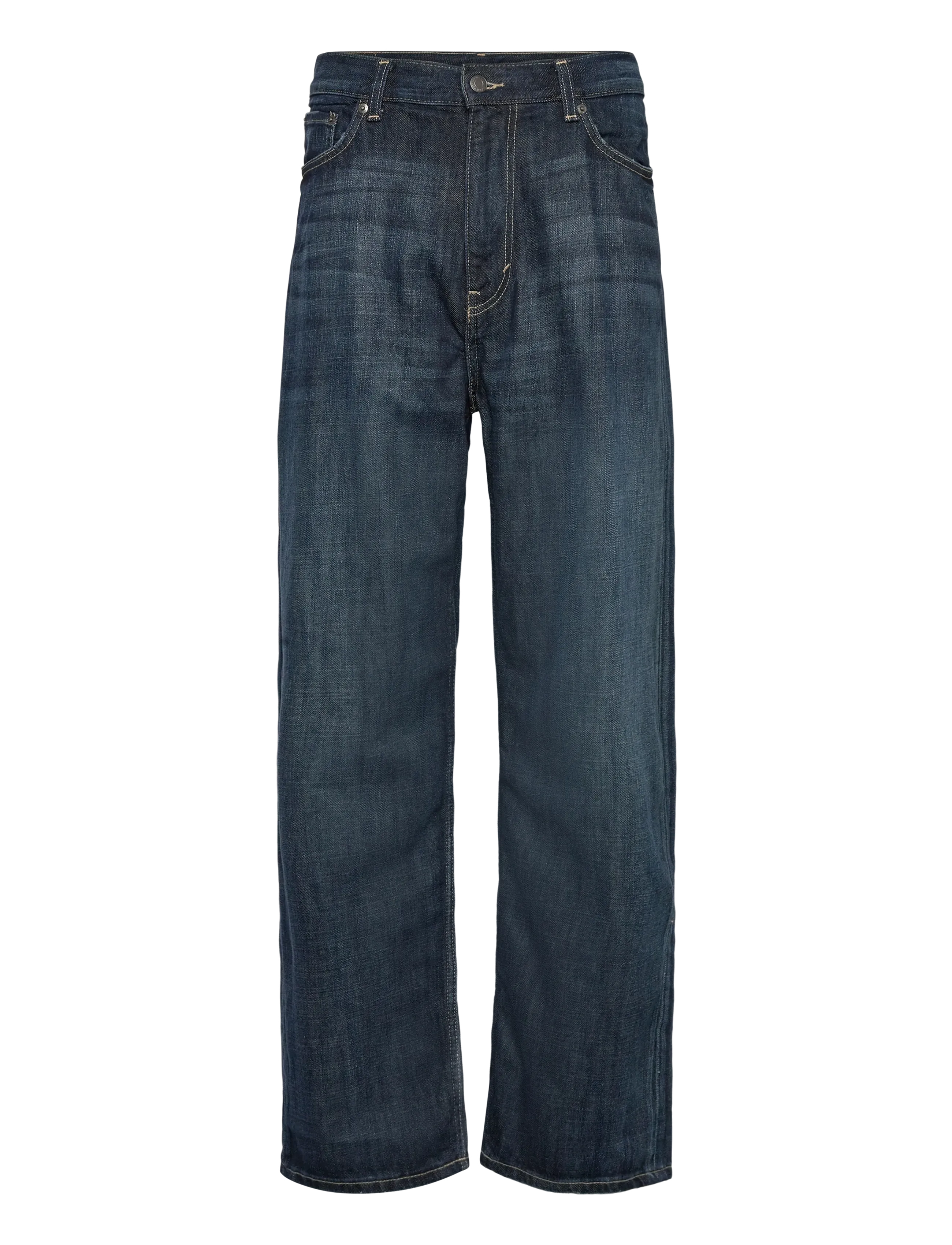 Galaxy Loose Straight Leg Jeans - DEEP SEA BLUE