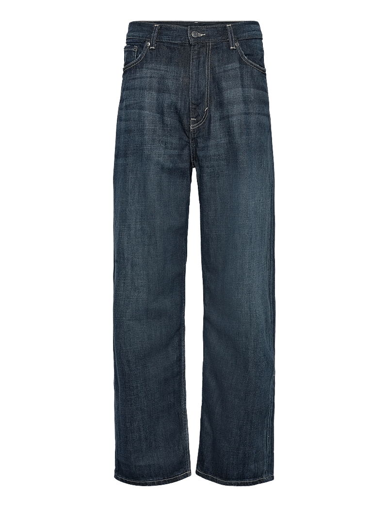Weekday - Galaxy Loose Straight Leg Jeans - brede jeans - deep sea blue - 0