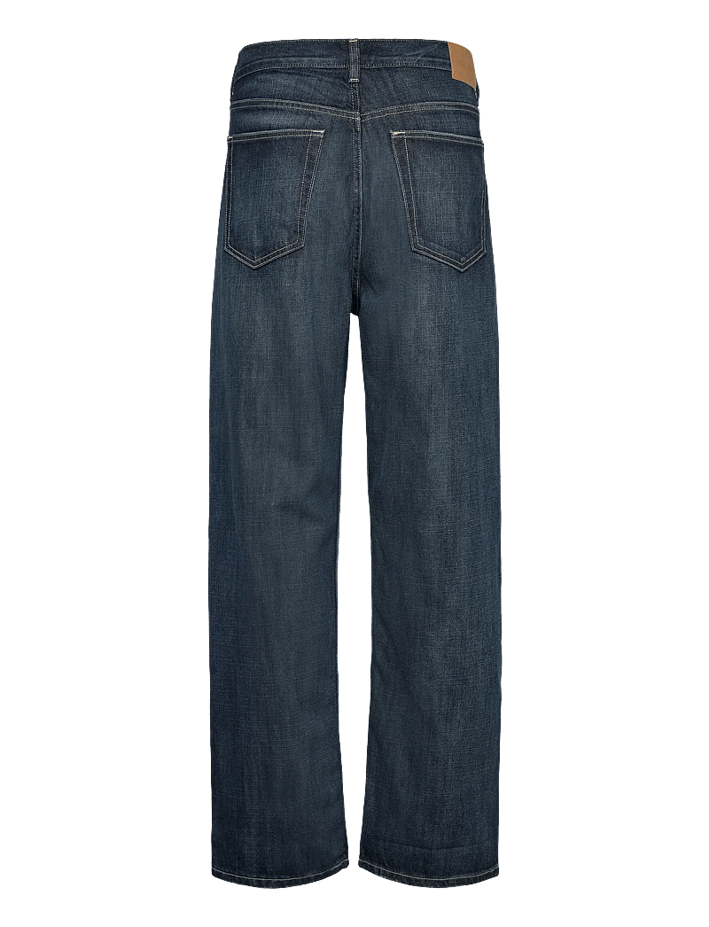 Weekday - Galaxy Loose Straight Leg Jeans - brede jeans - deep sea blue - 1