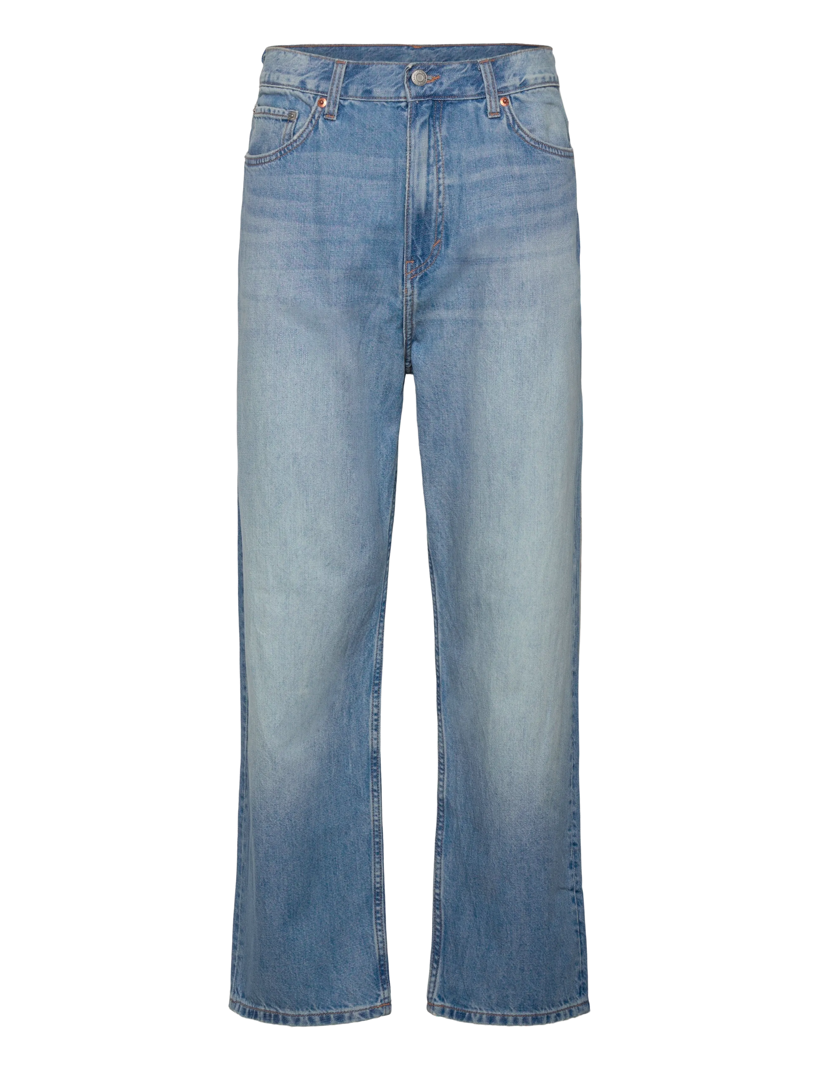 Weekday Galaxy Mid Rise Loose Straight Jeans, 31 x 32, Blue, Jeans > Afslappede, Herre