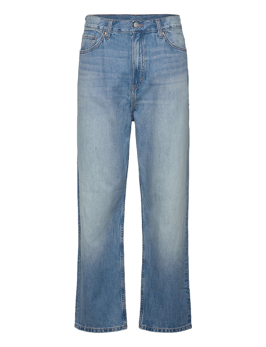 Weekday - Galaxy Mid Rise Loose Straight Jeans - weite jeans - kimberley blue - 0