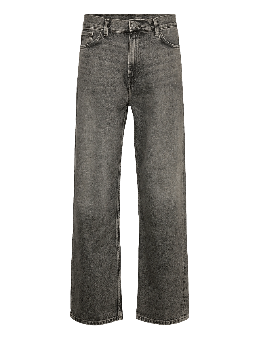 Weekday - Galaxy Mid Rise Loose Straight Jeans - weite jeans - redondo black - 0