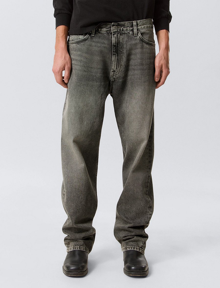Weekday - Galaxy Mid Rise Loose Straight Jeans - weite jeans - redondo black - 2