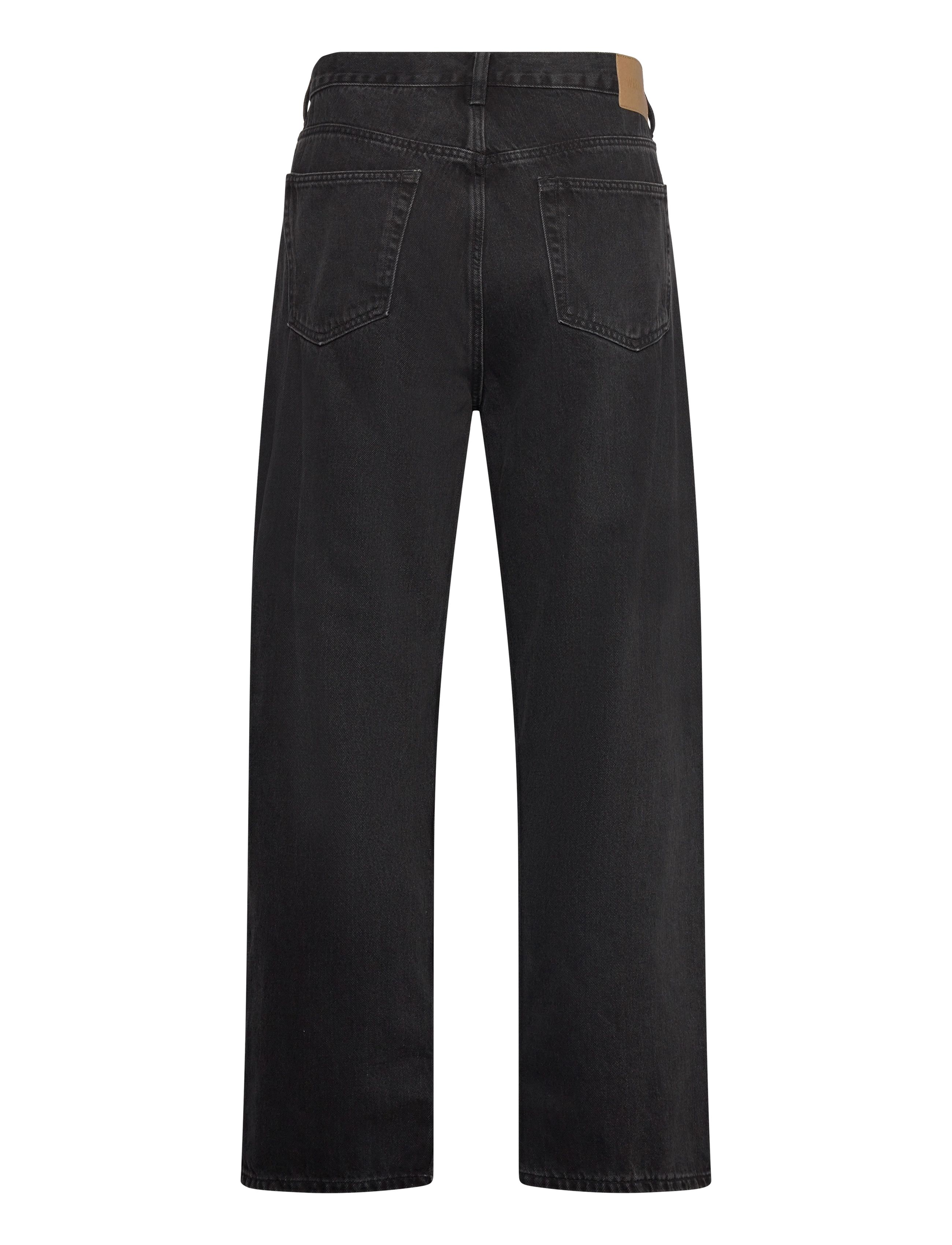 Weekday - Galaxy Mid Rise Loose Straight Leg Unisex Jeans - loose jeans - tuned black - 2