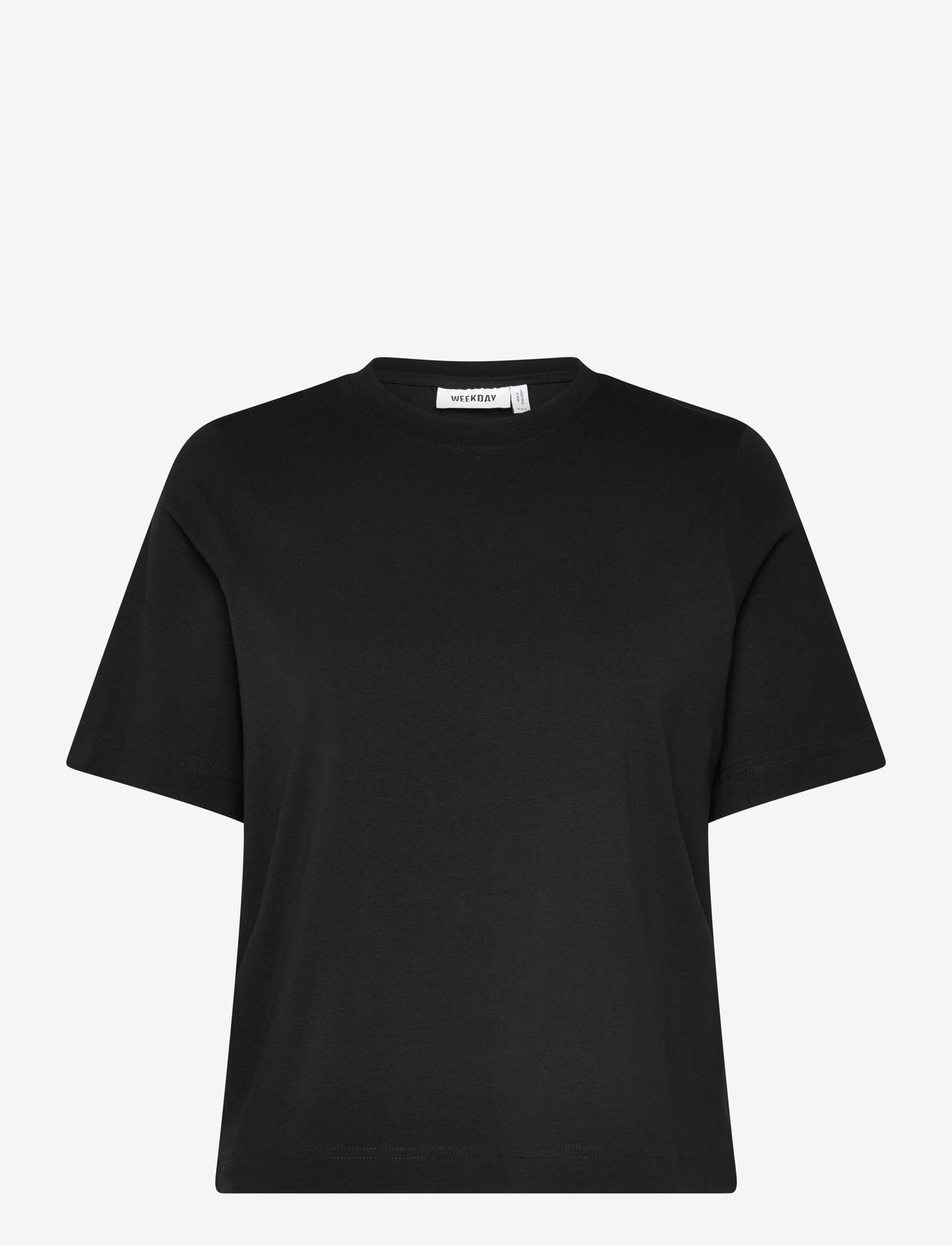 Weekday - Perfect Boxy T-shirt - t-shirts - black - 0