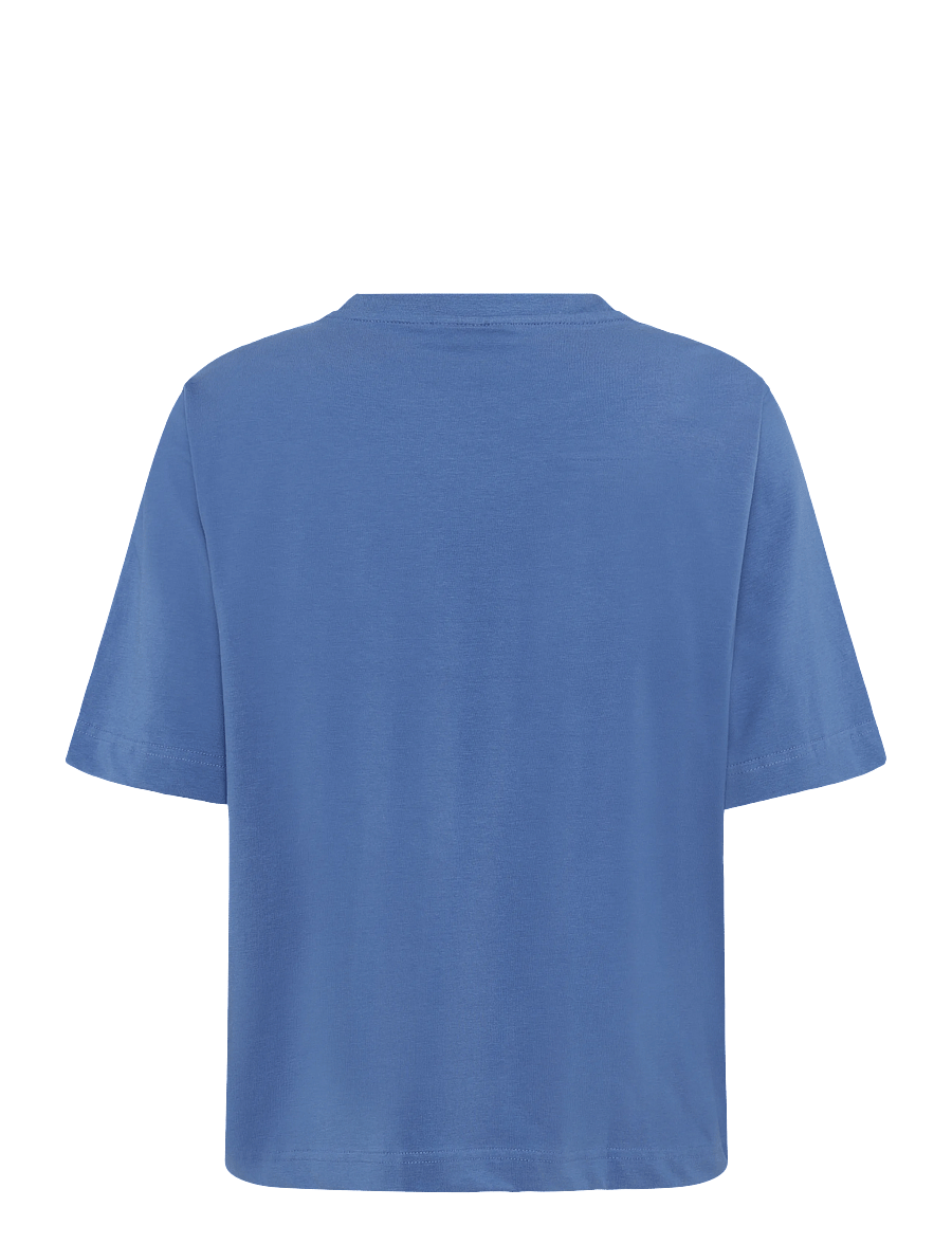 Weekday - Perfect Boxy T-shirt - t-shirts - blue medium - 1