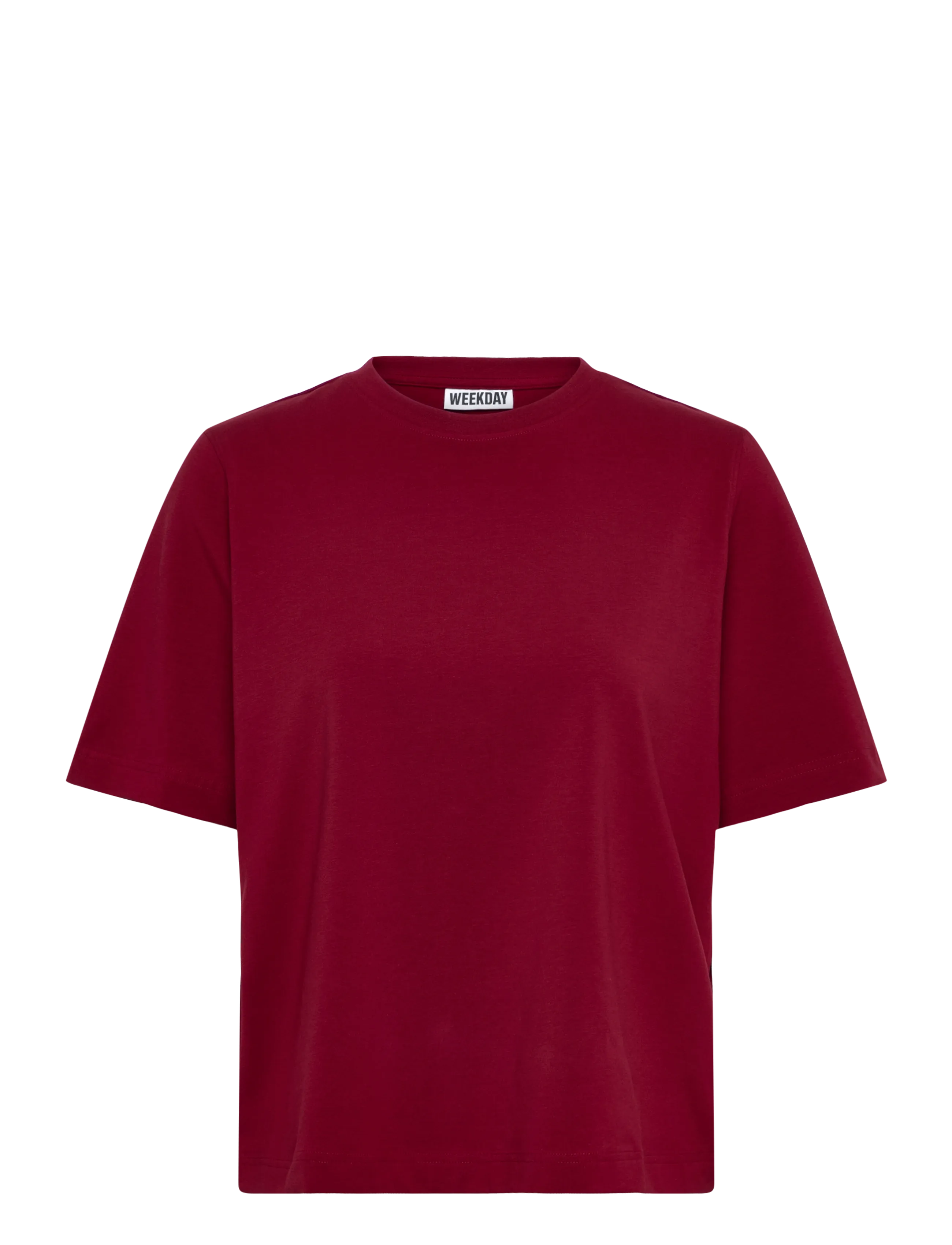 Weekday Perfect Boxy T-shirt - T-shirts & Tops - CHERRY RED / red