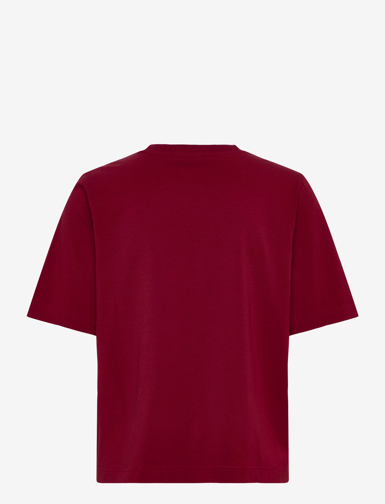 Weekday - Perfect Boxy T-shirt - t-shirts - cherry red - 1