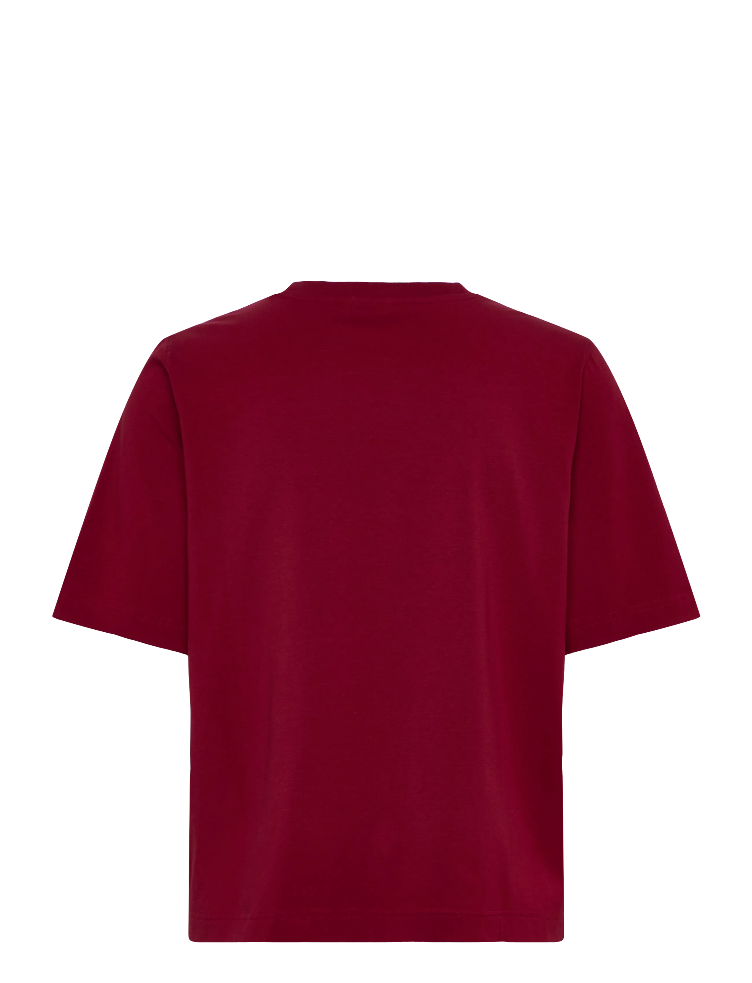 Weekday - Perfect Boxy T-shirt - t-särgid - cherry red - 1