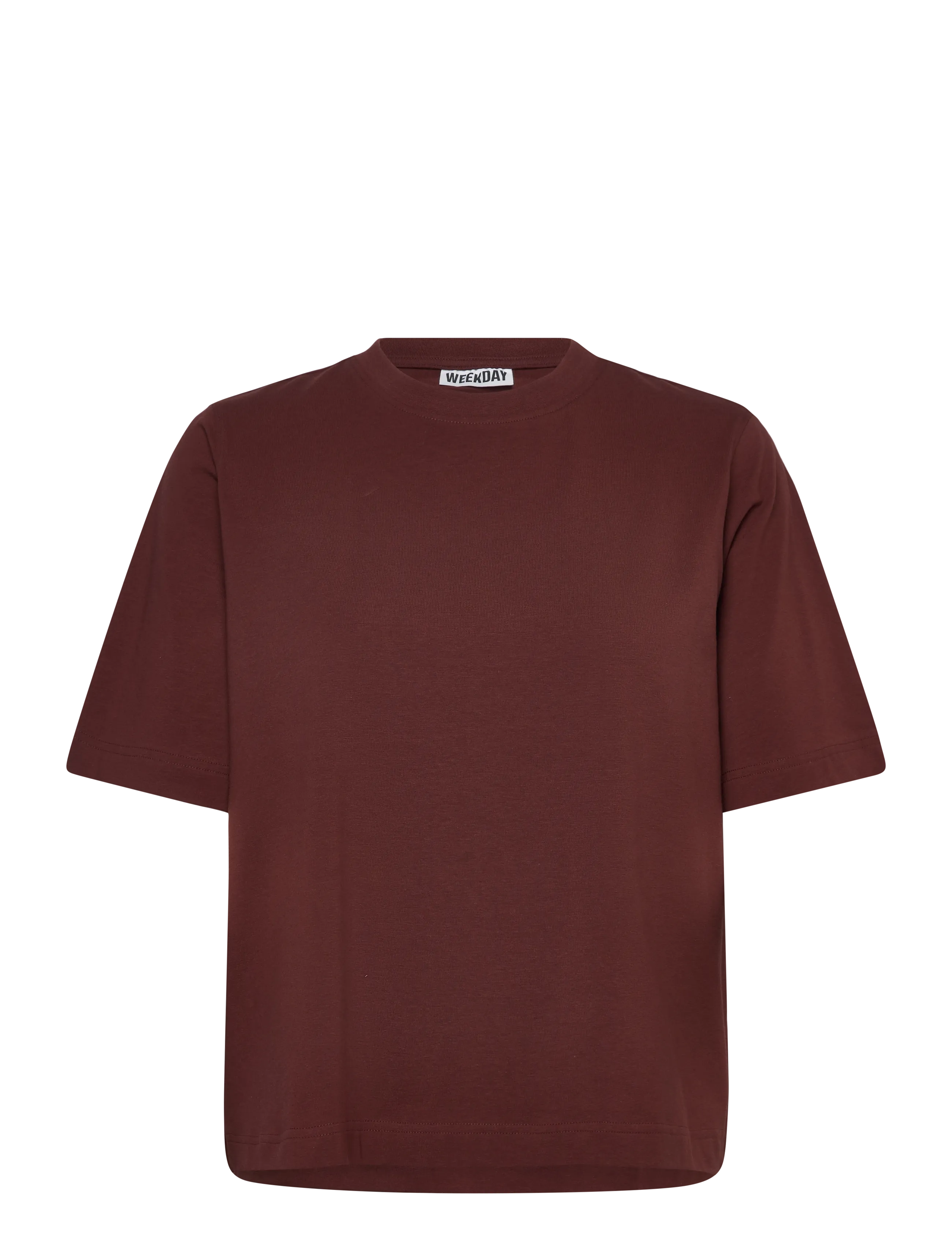 Weekday Perfect Boxy T-shirt - Riided - RUST / brown