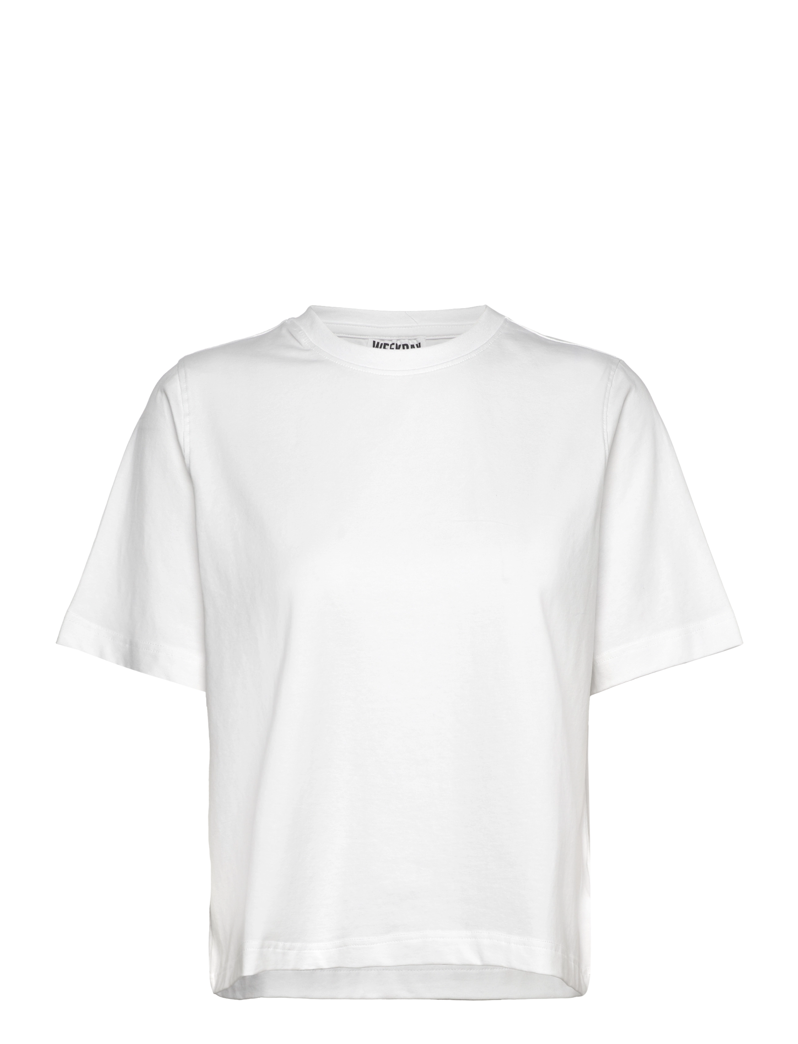 Weekday Perfect Boxy T-Shirt, Kvinder, Boxy T-shirt, Hvid, Str: XS