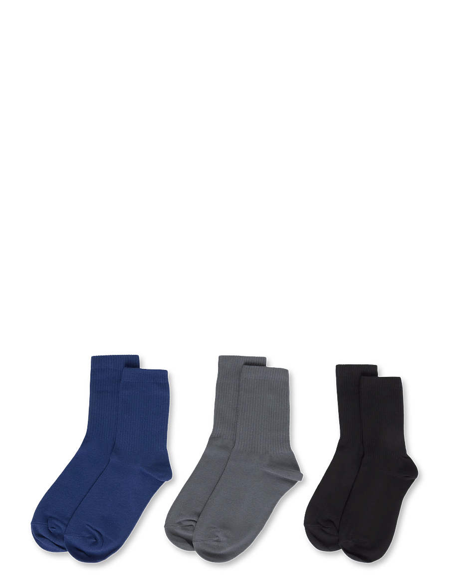 Weekday - 3-pack Sport Socks - klassikalised sokid - navy + blue + black - 1