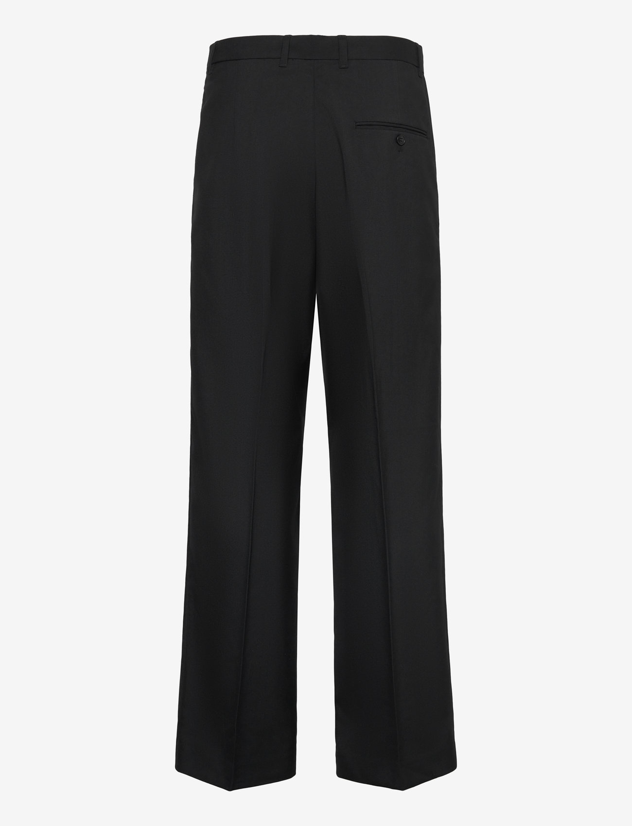 Weekday - Uno Loose Suit Trousers - anzugshosen - black - 2
