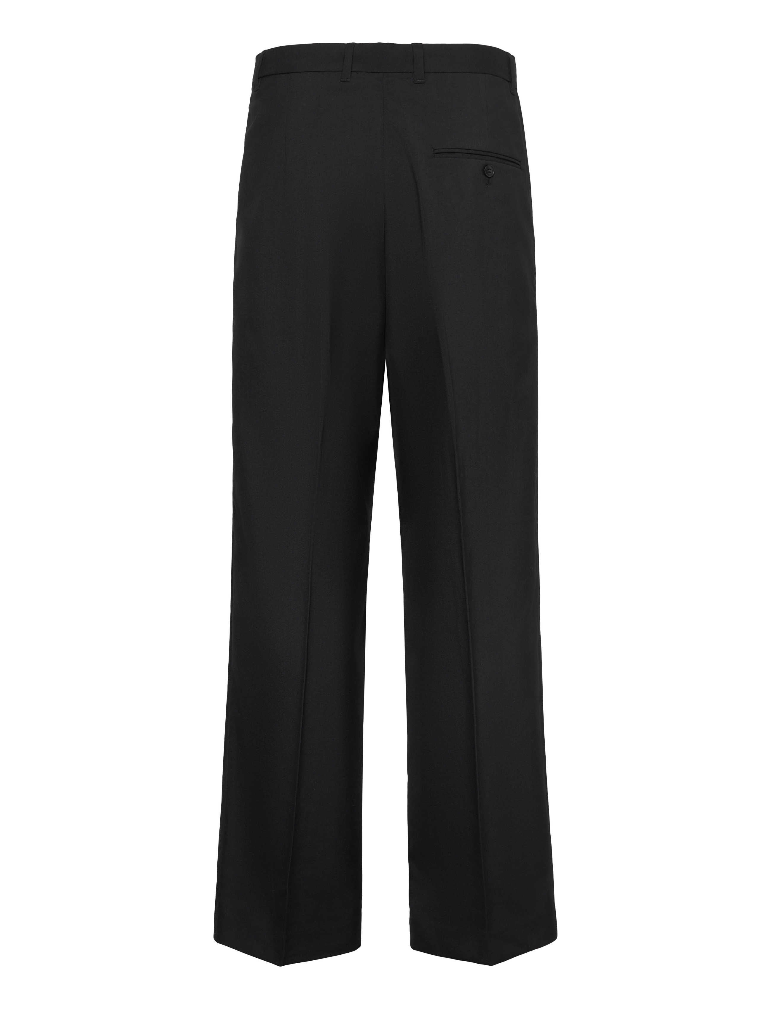 Weekday - Uno Loose Suit Trousers - kostymbyxor - black - 2