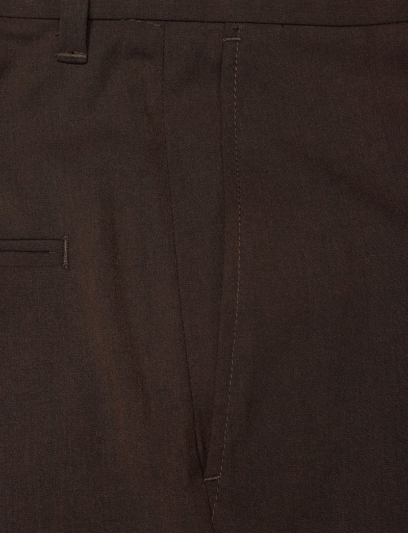 Weekday - Uno Loose Suit Trousers - casual bukser - brown dark - 3
