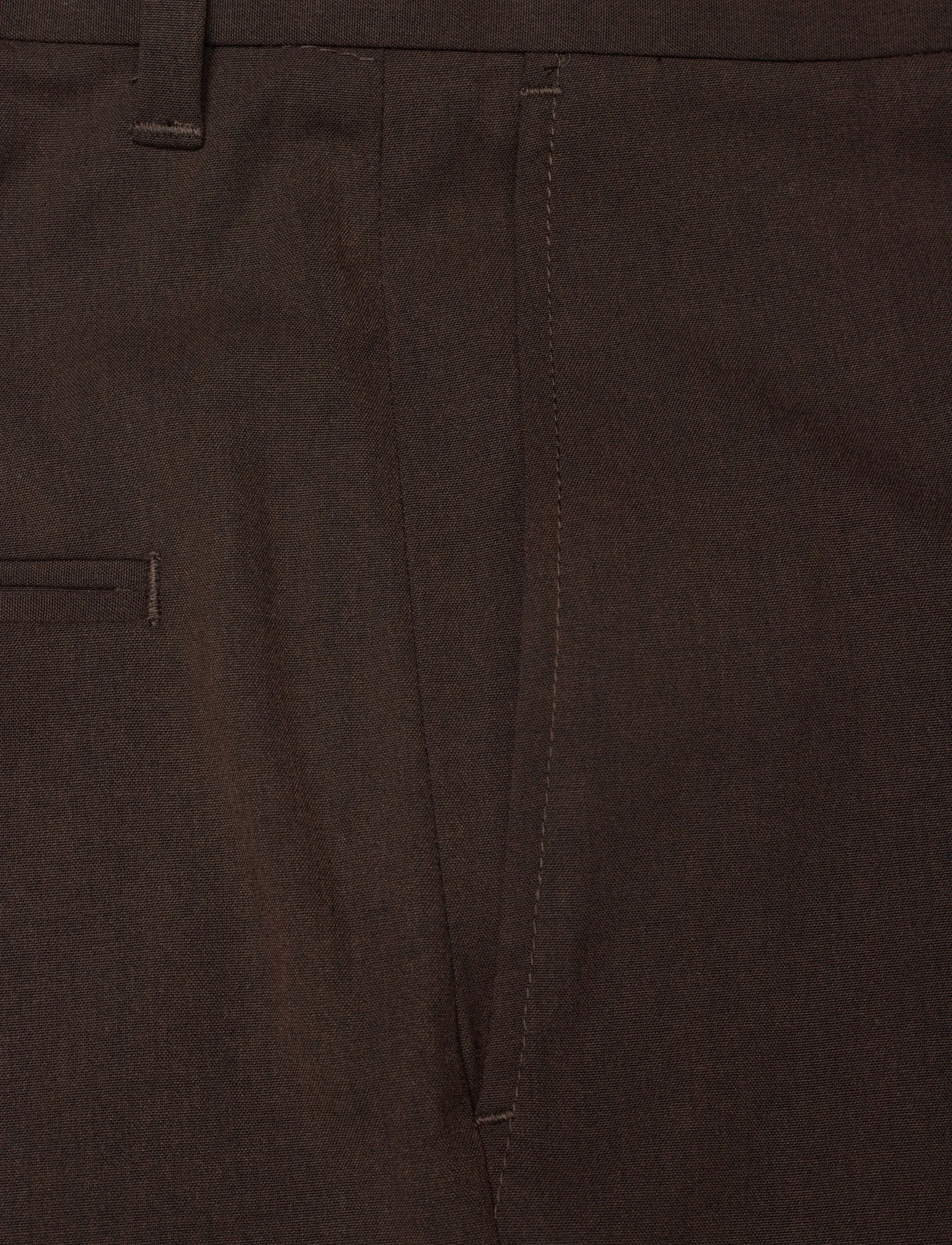 Weekday - Uno Loose Suit Trousers - kostymbyxor - brown dark - 3