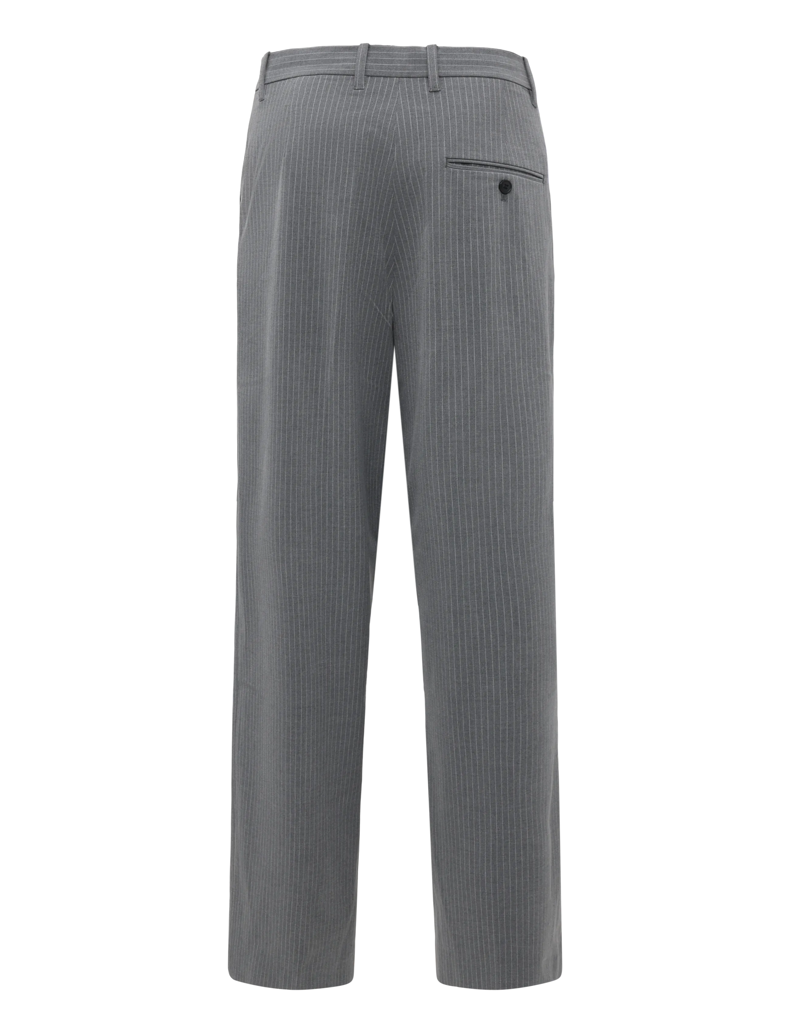 Weekday - Uno Loose Suit Trousers - Ülikonnapüksid - grey pinstripe - 1