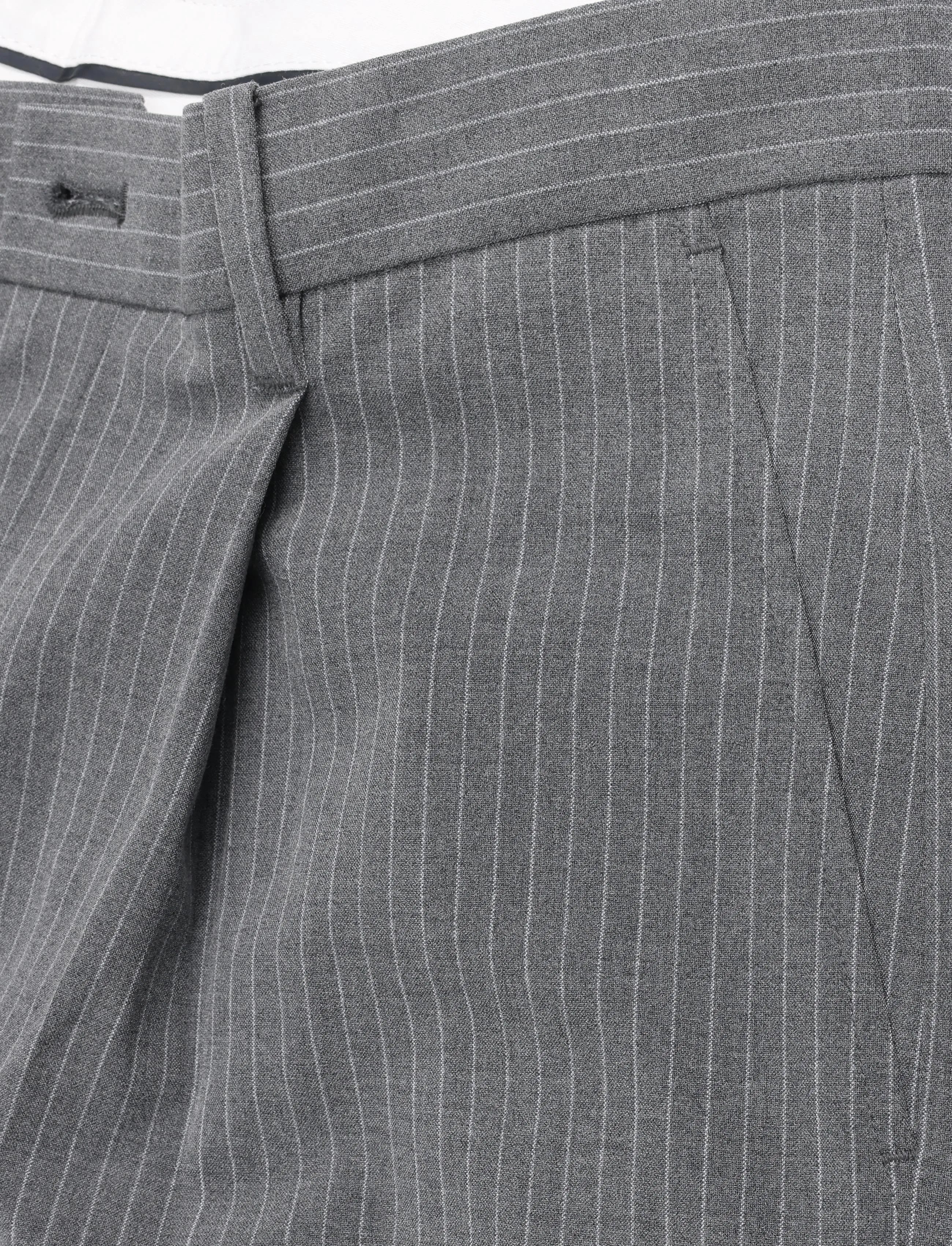 Weekday - Uno Loose Suit Trousers - Ülikonnapüksid - grey pinstripe - 3