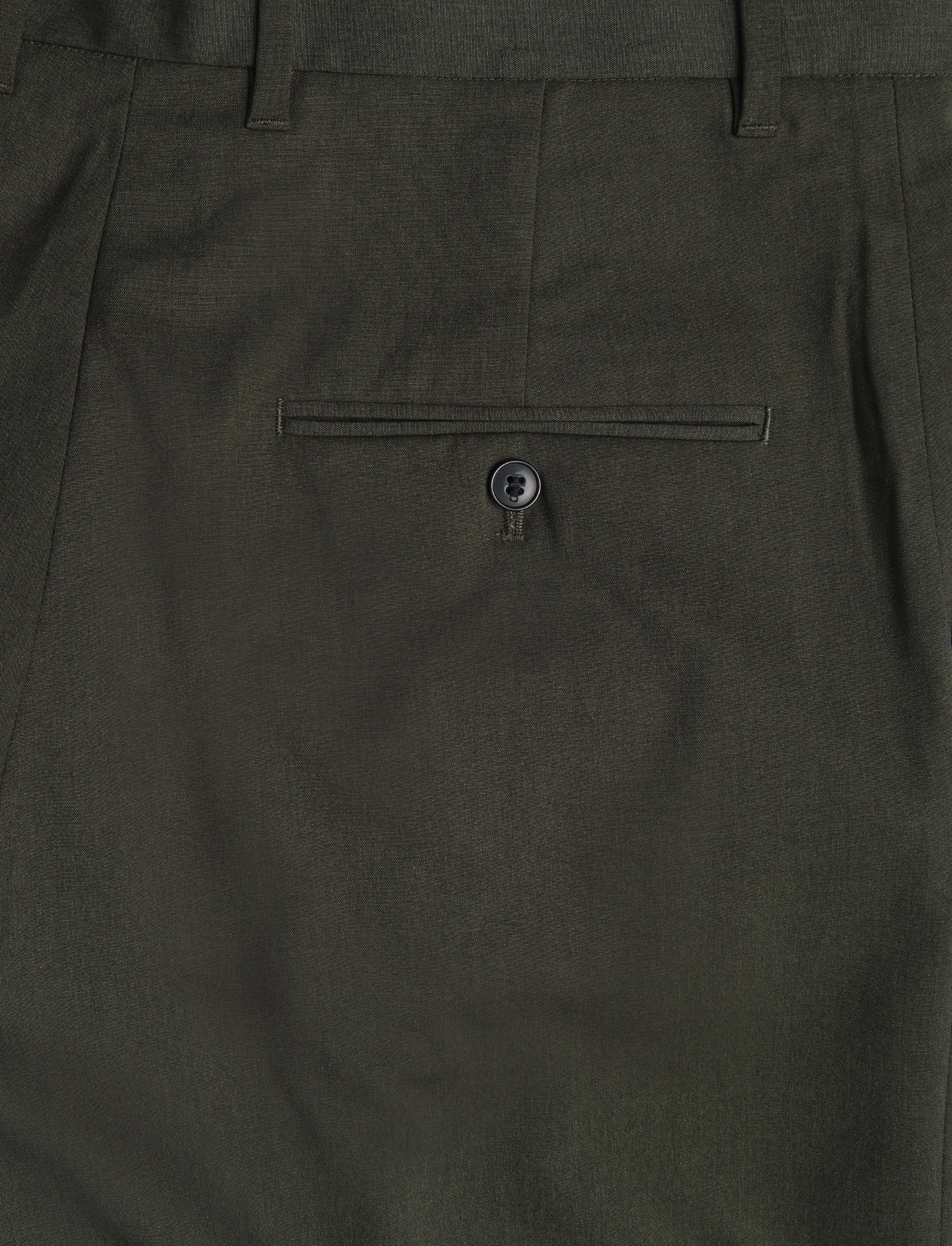 Weekday - Uno Loose Suit Trousers - Ülikonnapüksid - khaki green melange - 4
