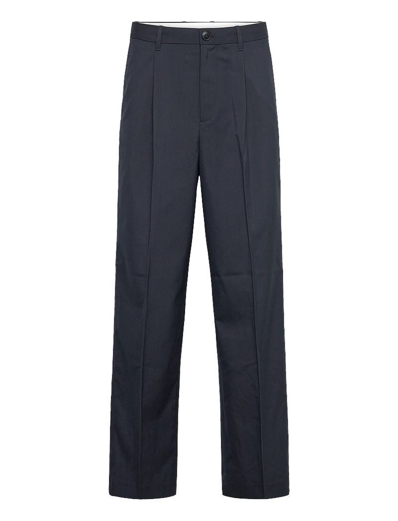 Weekday - Uno Loose Suit Trousers - anzugshosen - navy - 0