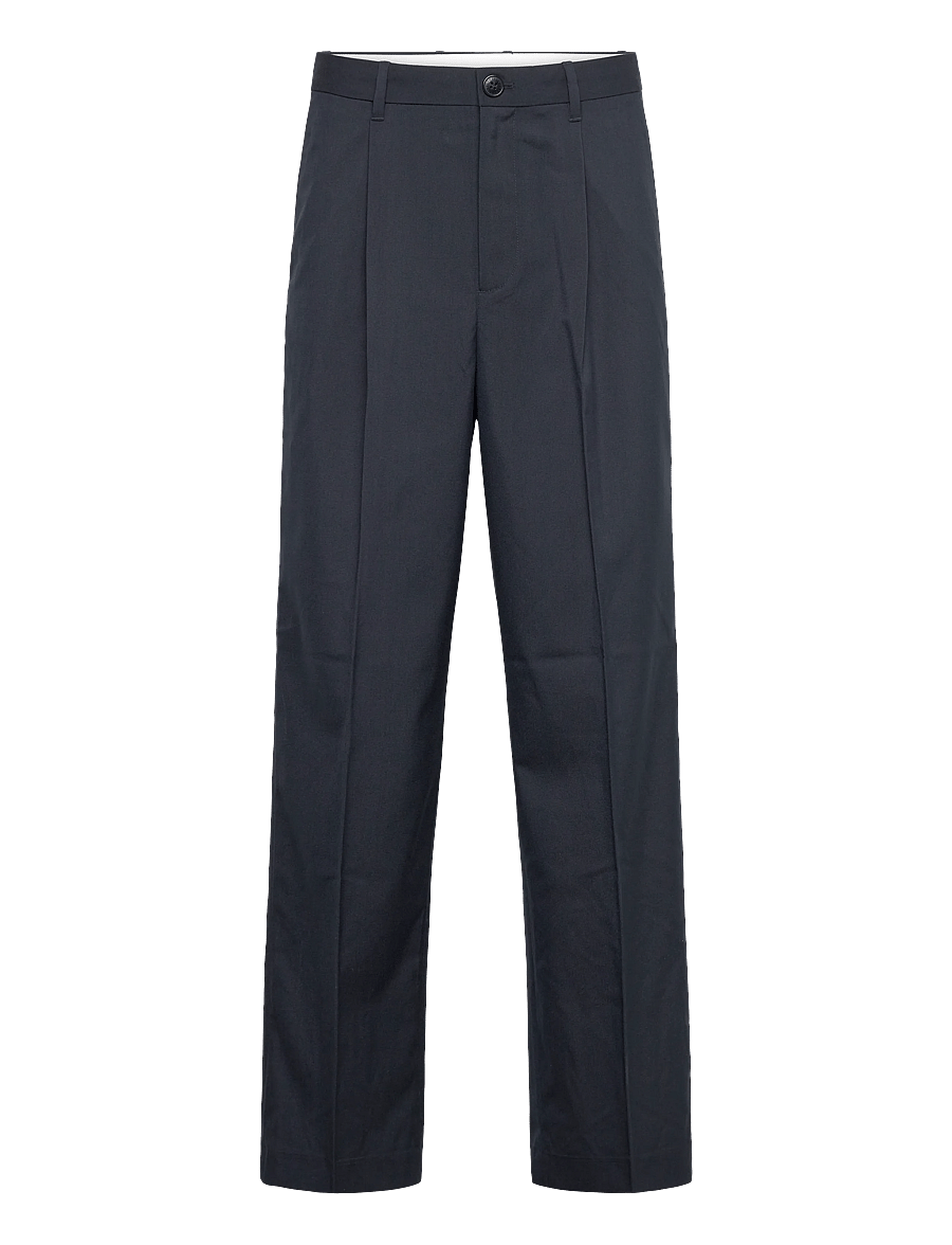 Weekday - Uno Loose Suit Trousers - habitbukser - navy - 0