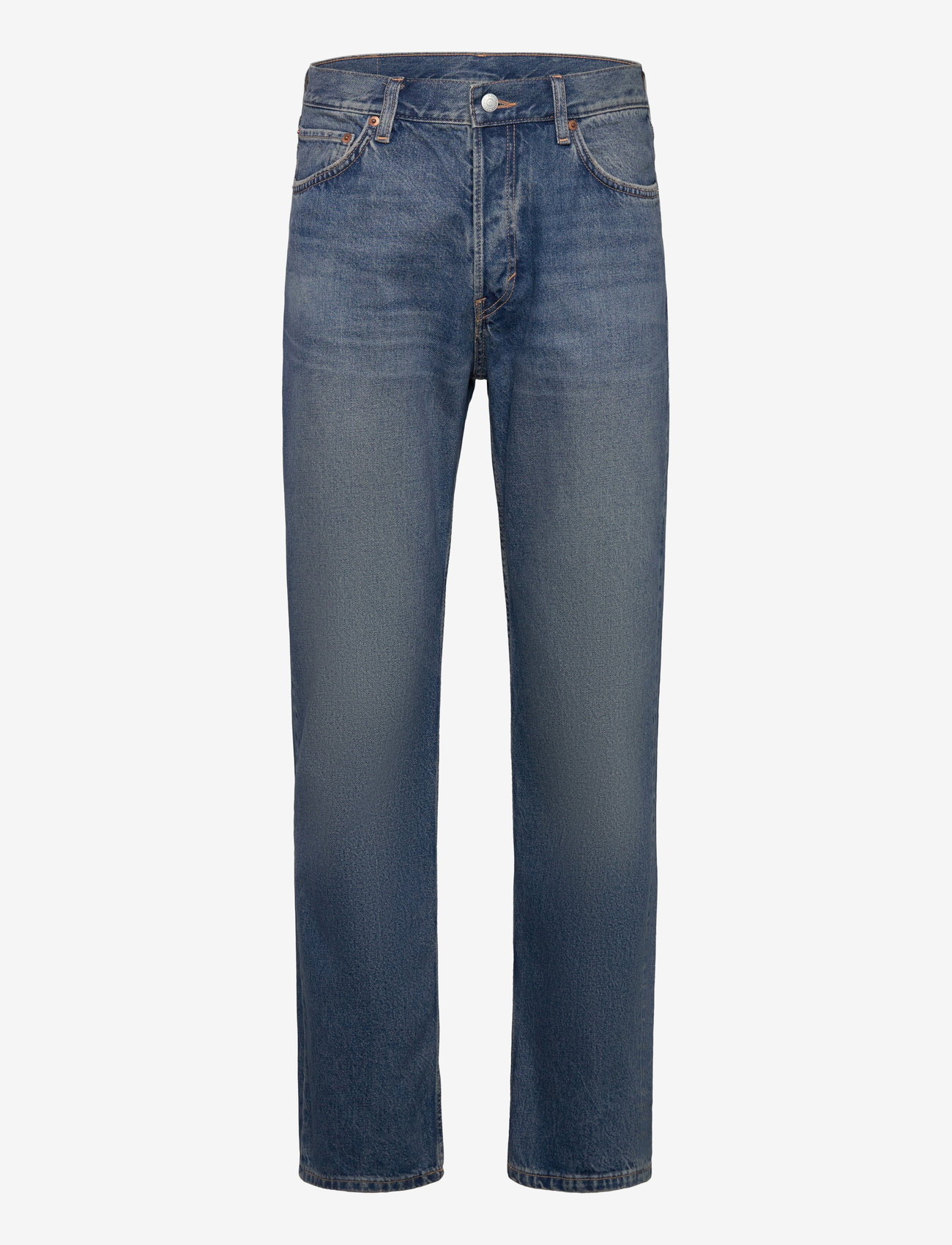 Weekday - Klean Regular Straight Leg Jeans - regular jeans - iron blue - 0