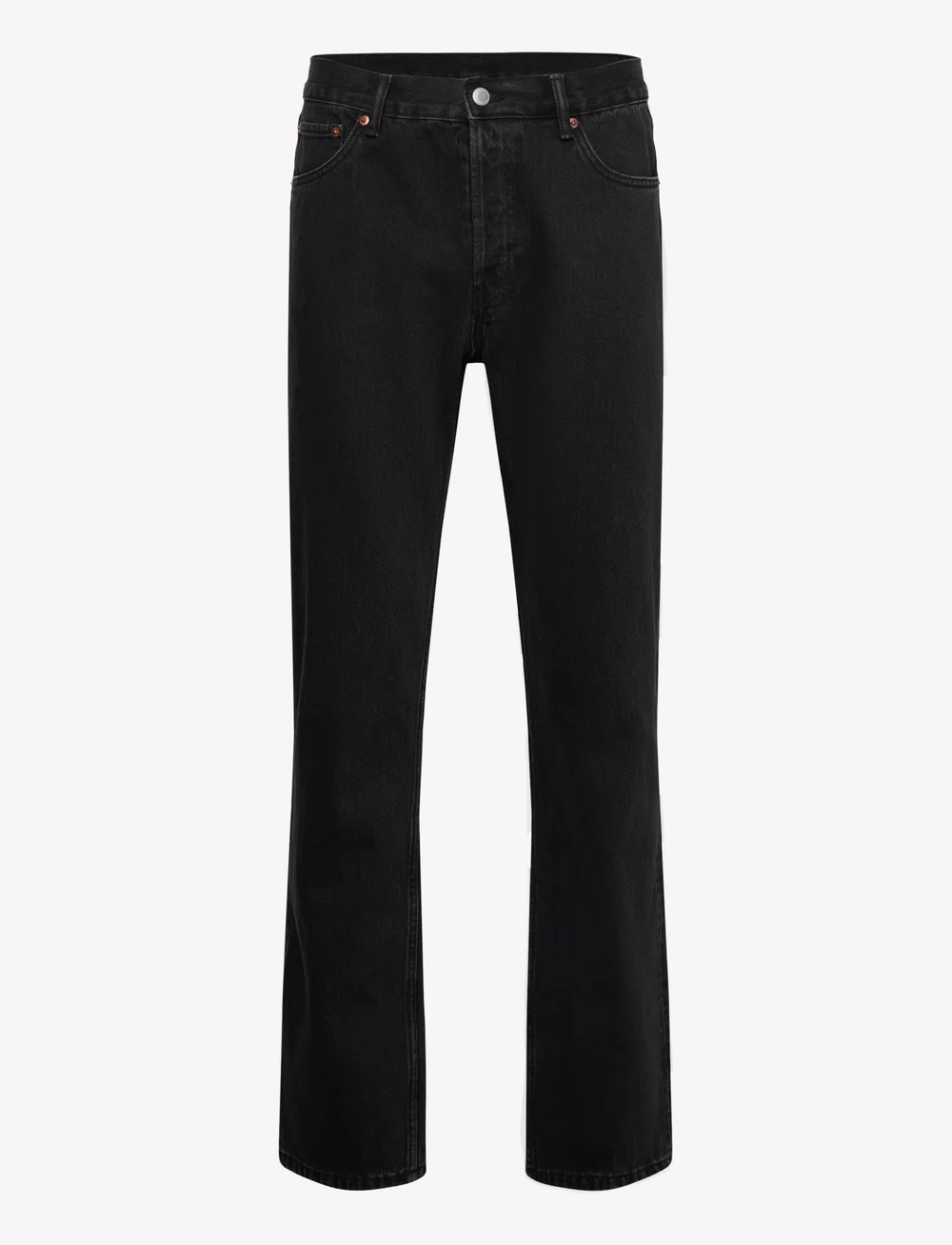 Weekday - Klean Regular Straight Leg Jeans - regular piegriezuma džinsa bikses - tuned black - 0